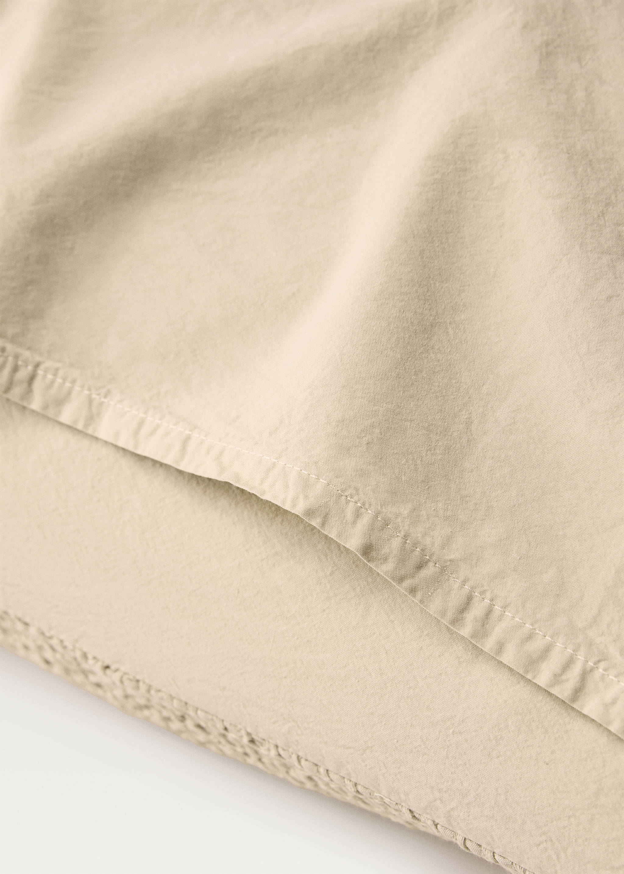 Two cotton waffle percale pillowcases 50x75 cm - Details of the article 2