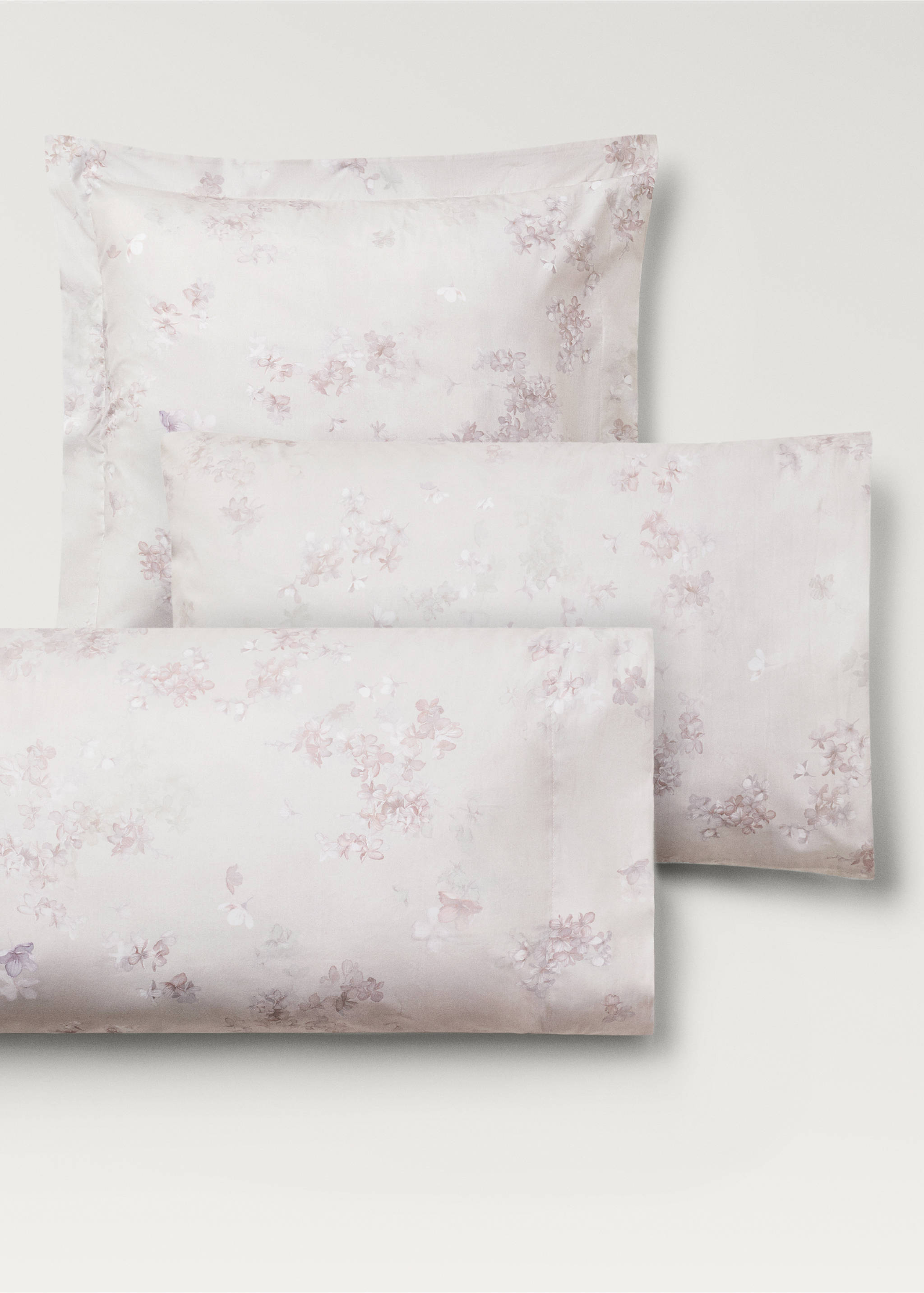 Două huse de pernă din bumbac percal cu imprimeu floare romantică 50x75 cm - Detaliu al articolului 4, Verde-pădure. Ref: 87032935-00.