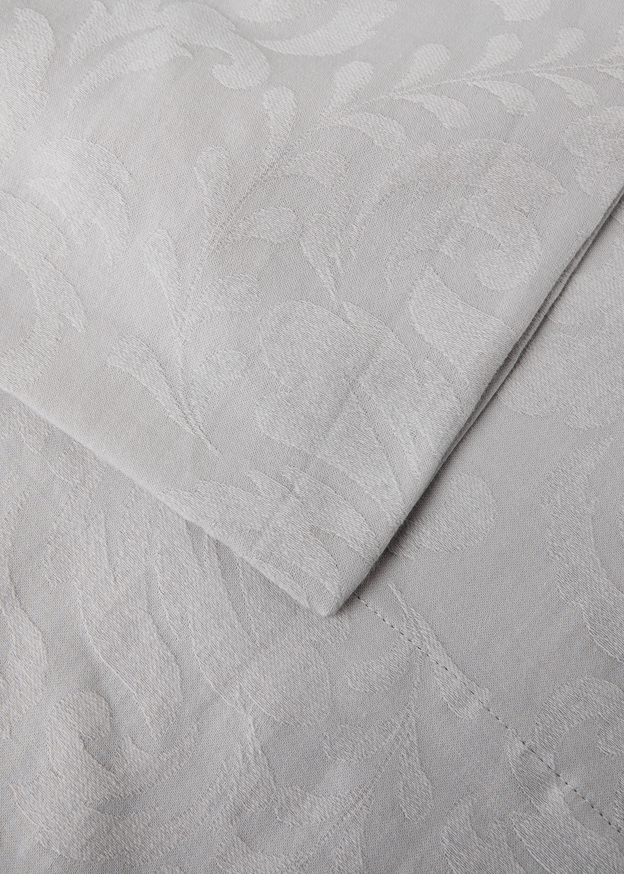 Jacquard-Baumwolltischdecke mit Blumenmuster für 6 bis 8 Personen - Detail des Artikels 1