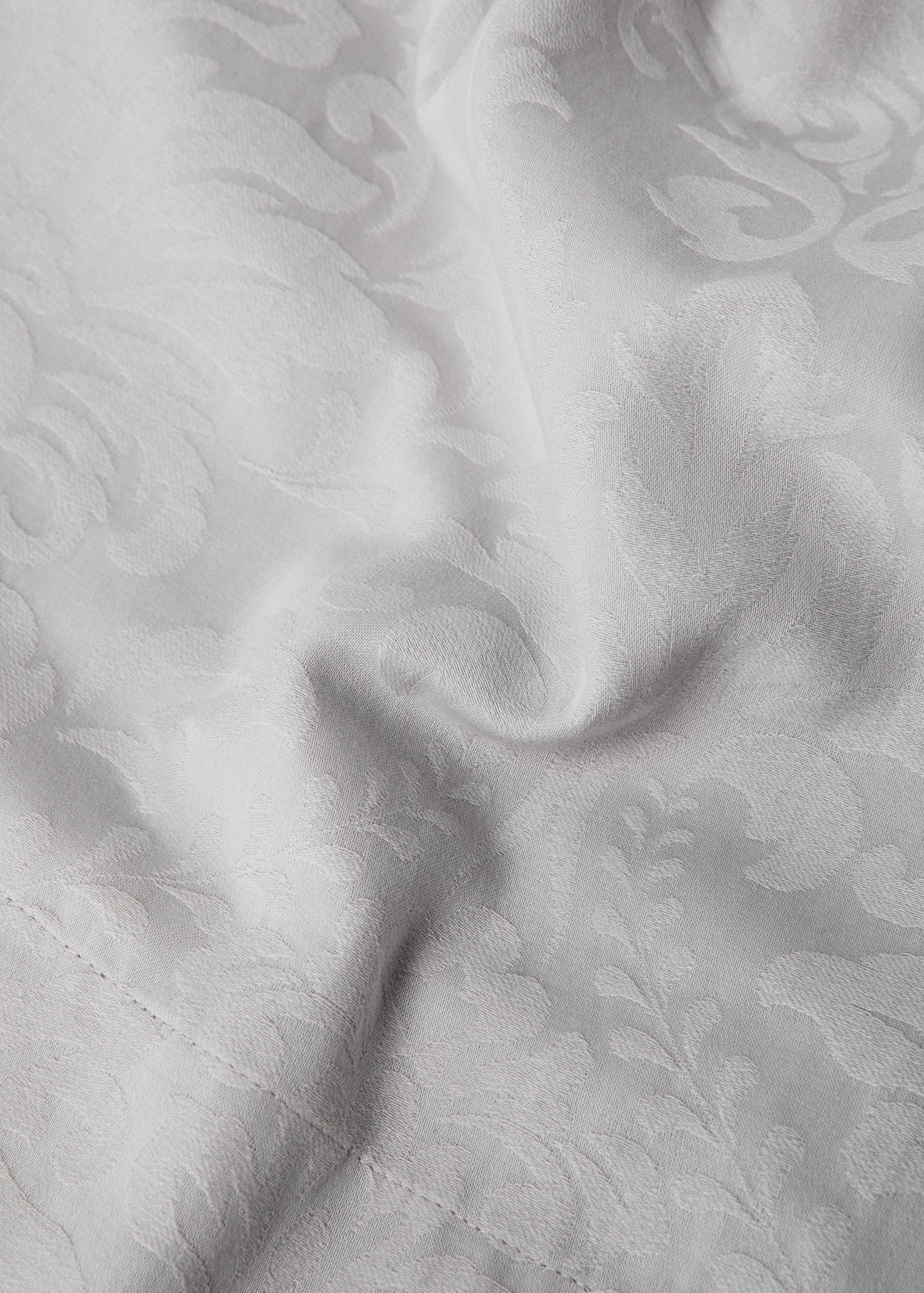 Jacquard-Baumwolltischdecke mit Blumenmuster für 6 bis 8 Personen - Detail des Artikels 2