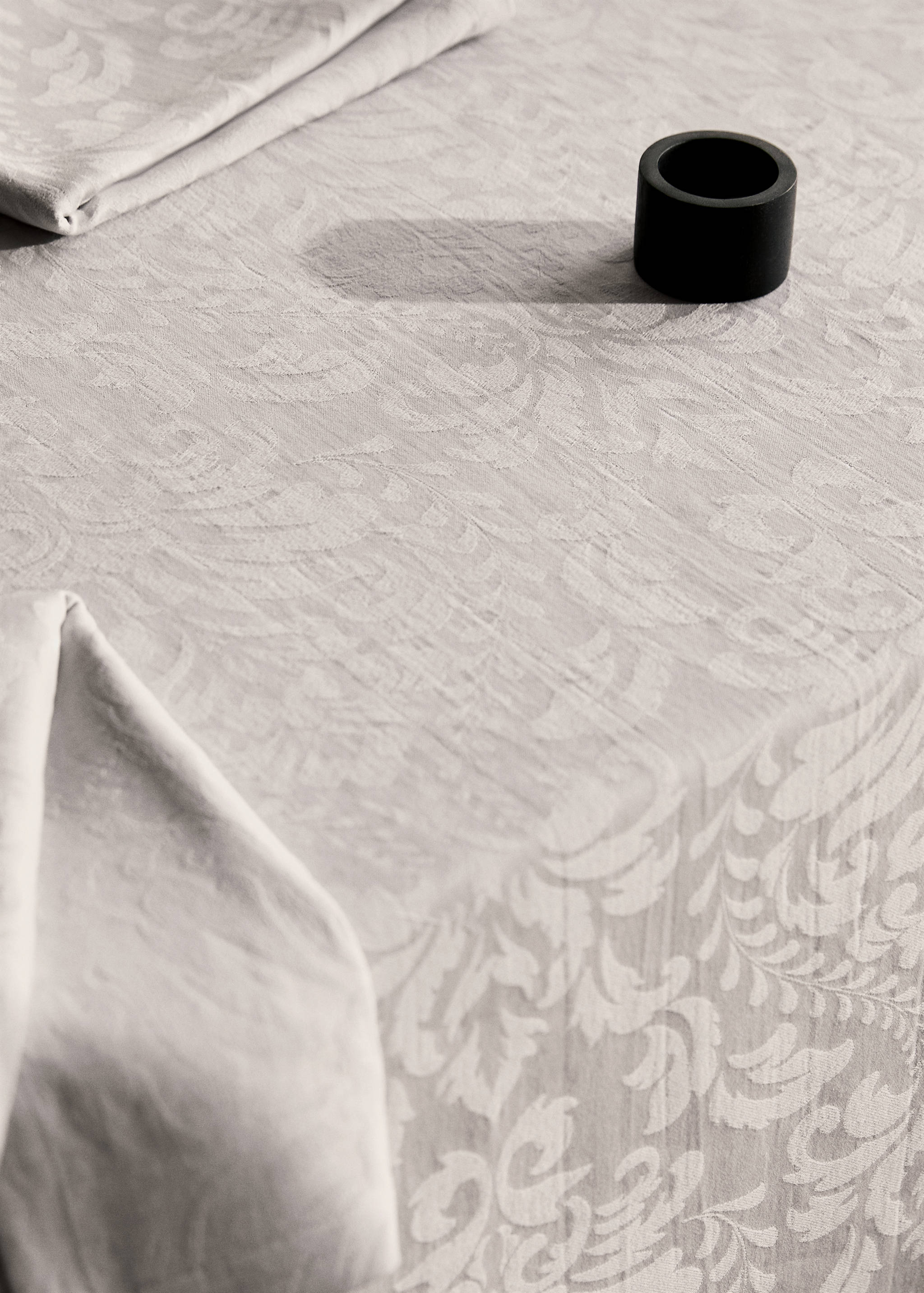 Baumwolltischtuch mit floralem Jacquardmuster für 8 - 10 Gäste - Detail des Artikels 7