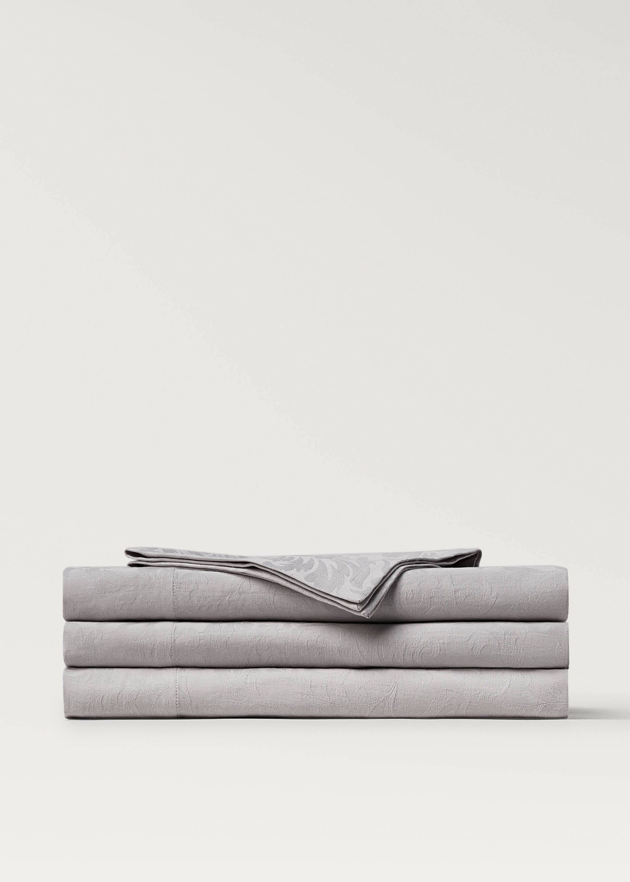 Baumwolltischtuch mit floralem Jacquardmuster für 8 - 10 Gäste - Artikel ohne Model