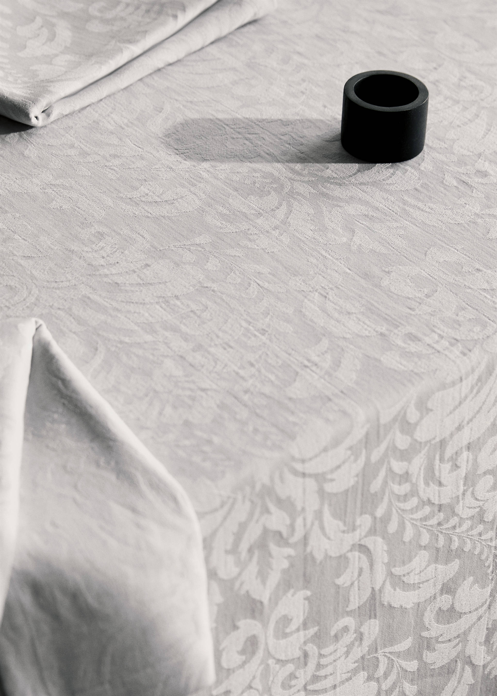 Baumwolltischtuch mit floralem Jacquardmuster für 8 - 10 Gäste - Detail des Artikels 6