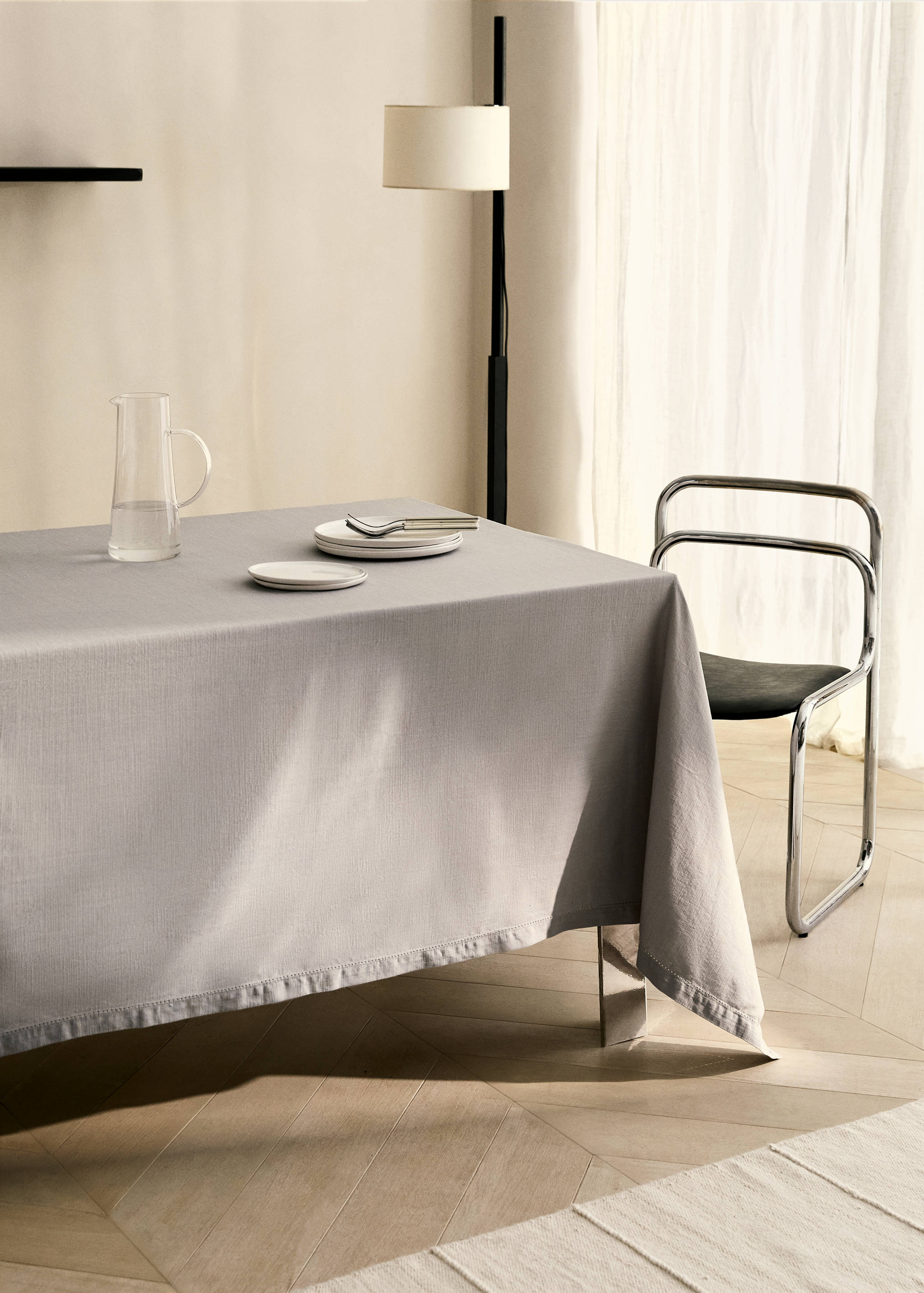 Baumwolltischdecke für 6 bis 8 Personen - Allgemeine Ansicht