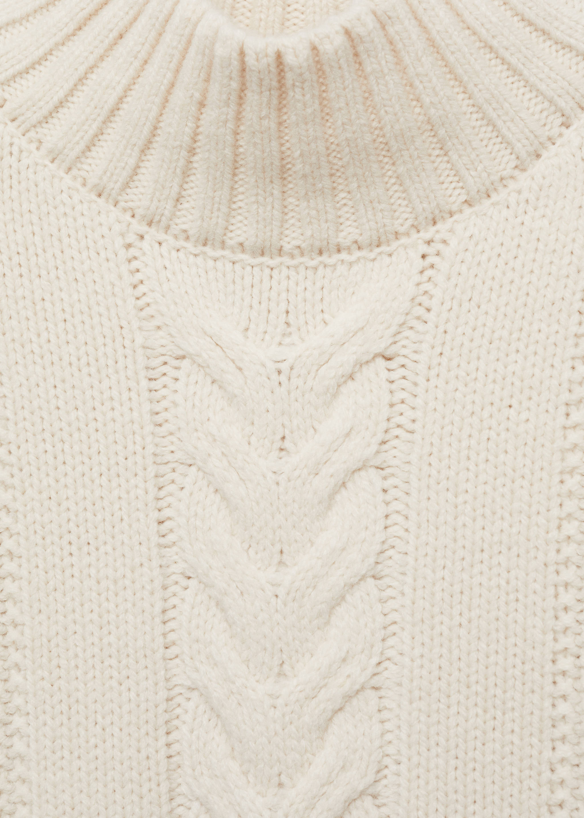 Braided sweater with perkins neck - Details of the article 8