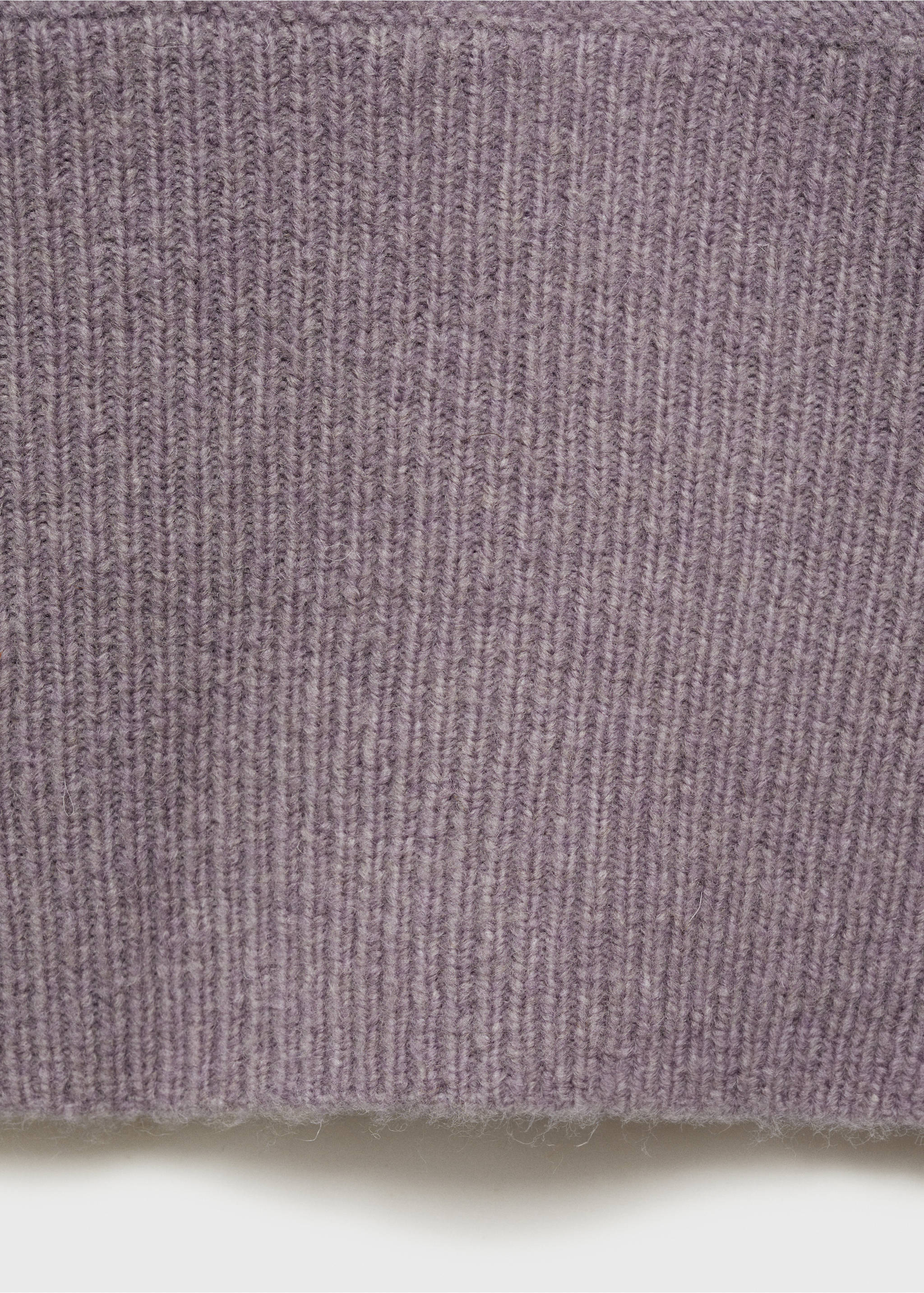 Asymmetrisk tröja i ullblandning - Detaljer om artikeln 0, Ljus/ pastell lila. Ref: 87033273-00.