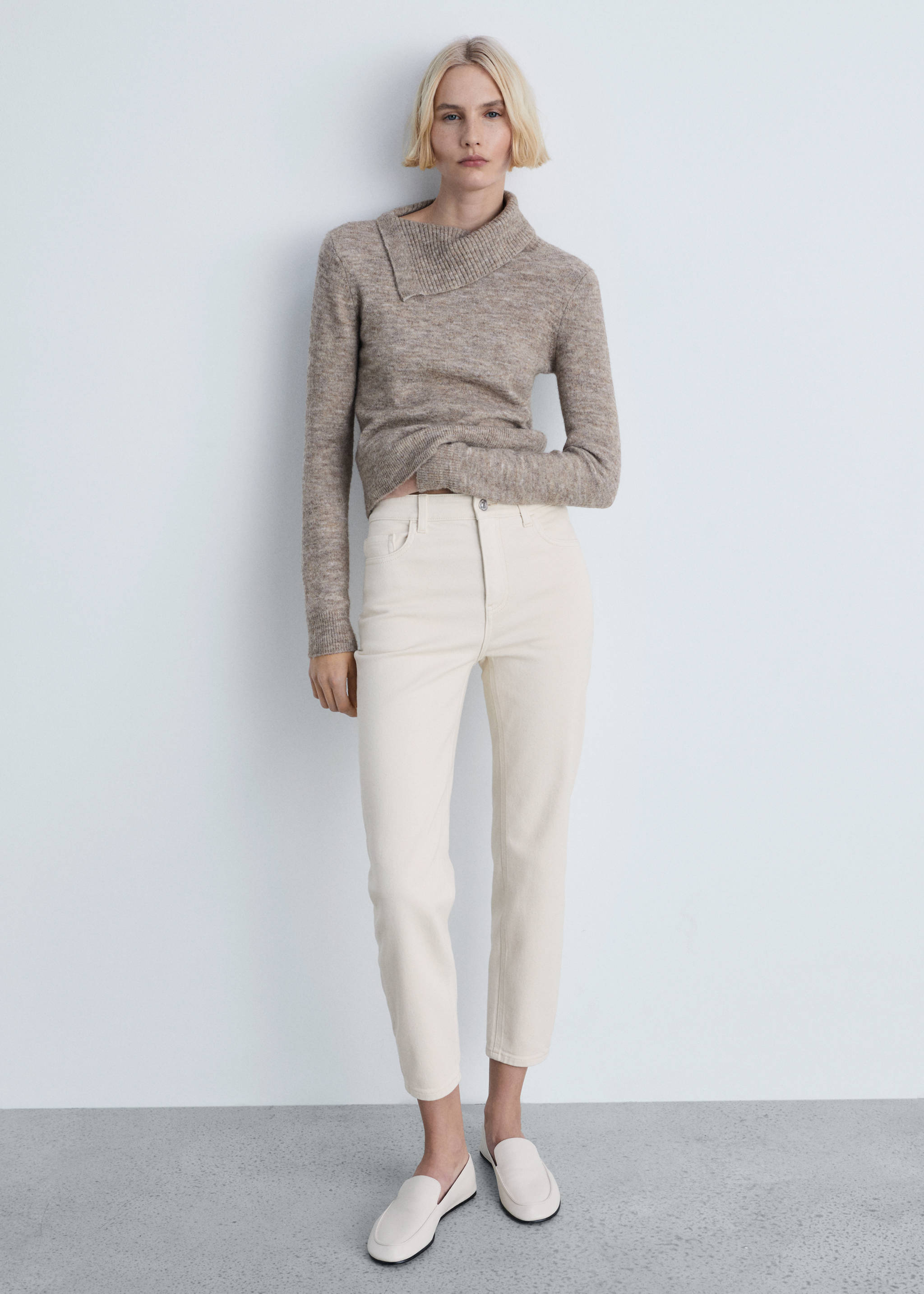 Newmom comfort high-waist jeans - Overzichtstekening