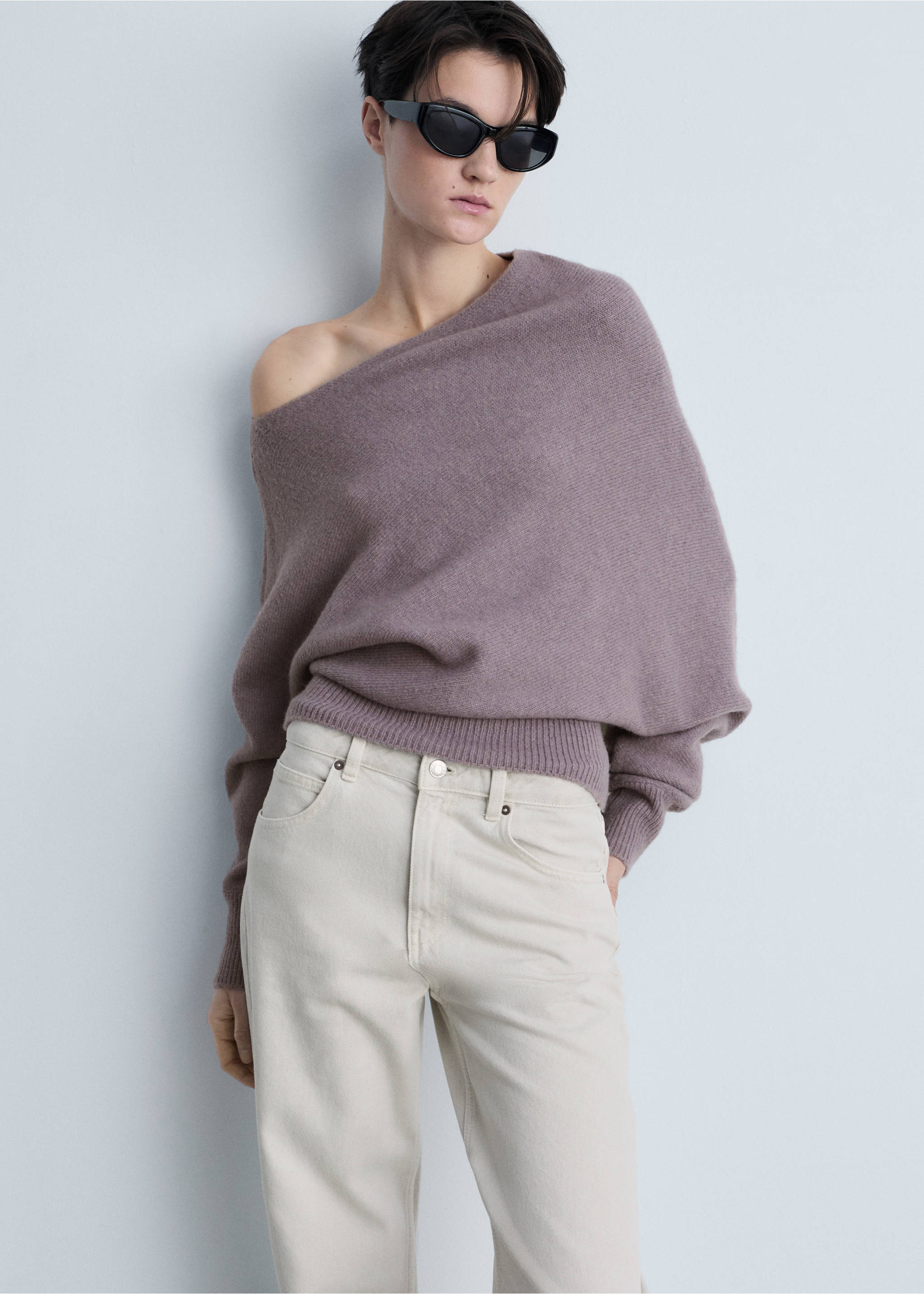 Raka jeans Miami medelhög midja - Detaljer om artikeln 2, Ljus/Pastellgrå. Ref: 87033275-00.