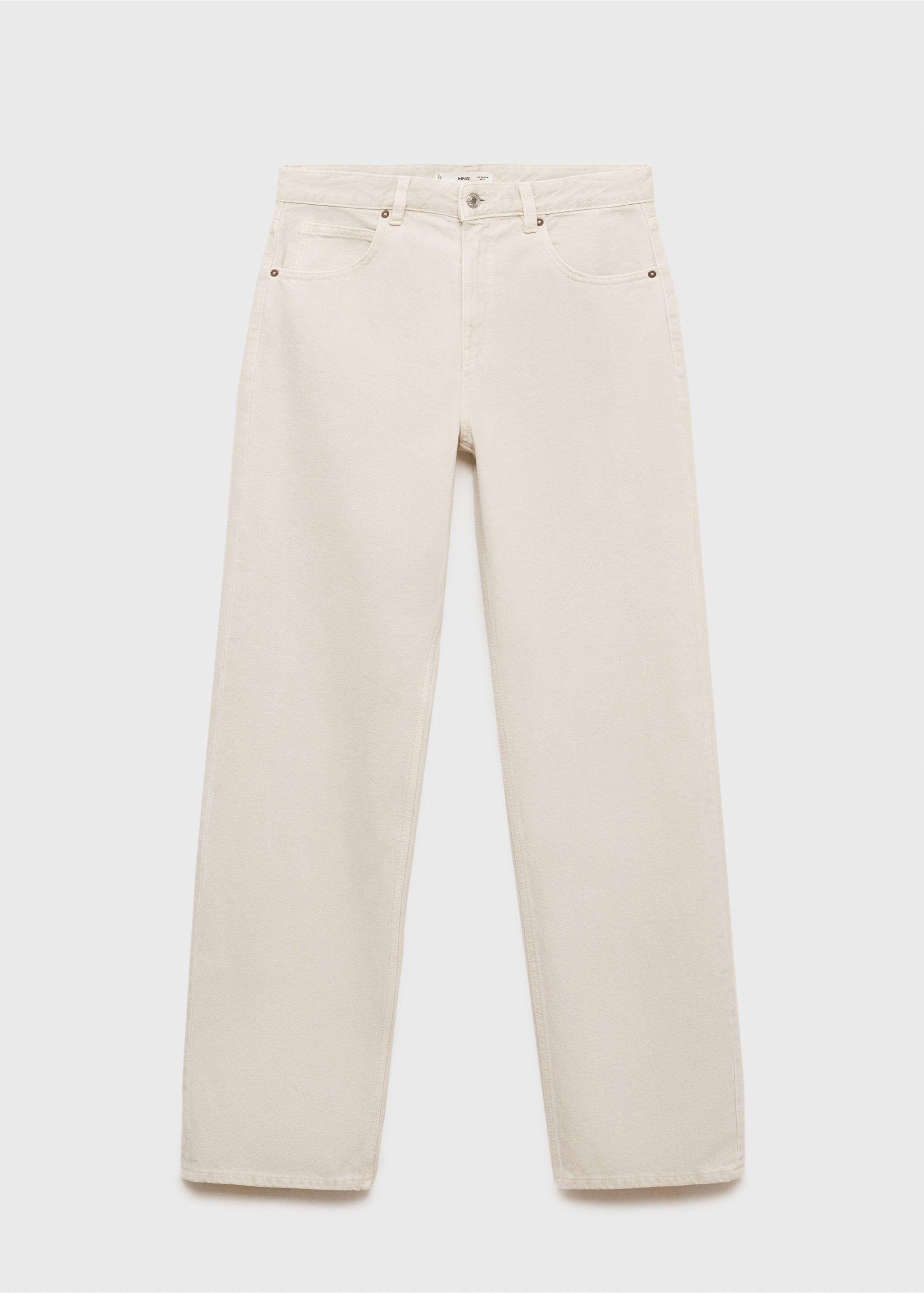 Miami medium-rise straight-fit jeans - Article without model, Light/Pastel Grey. Ref: 87033275-00.