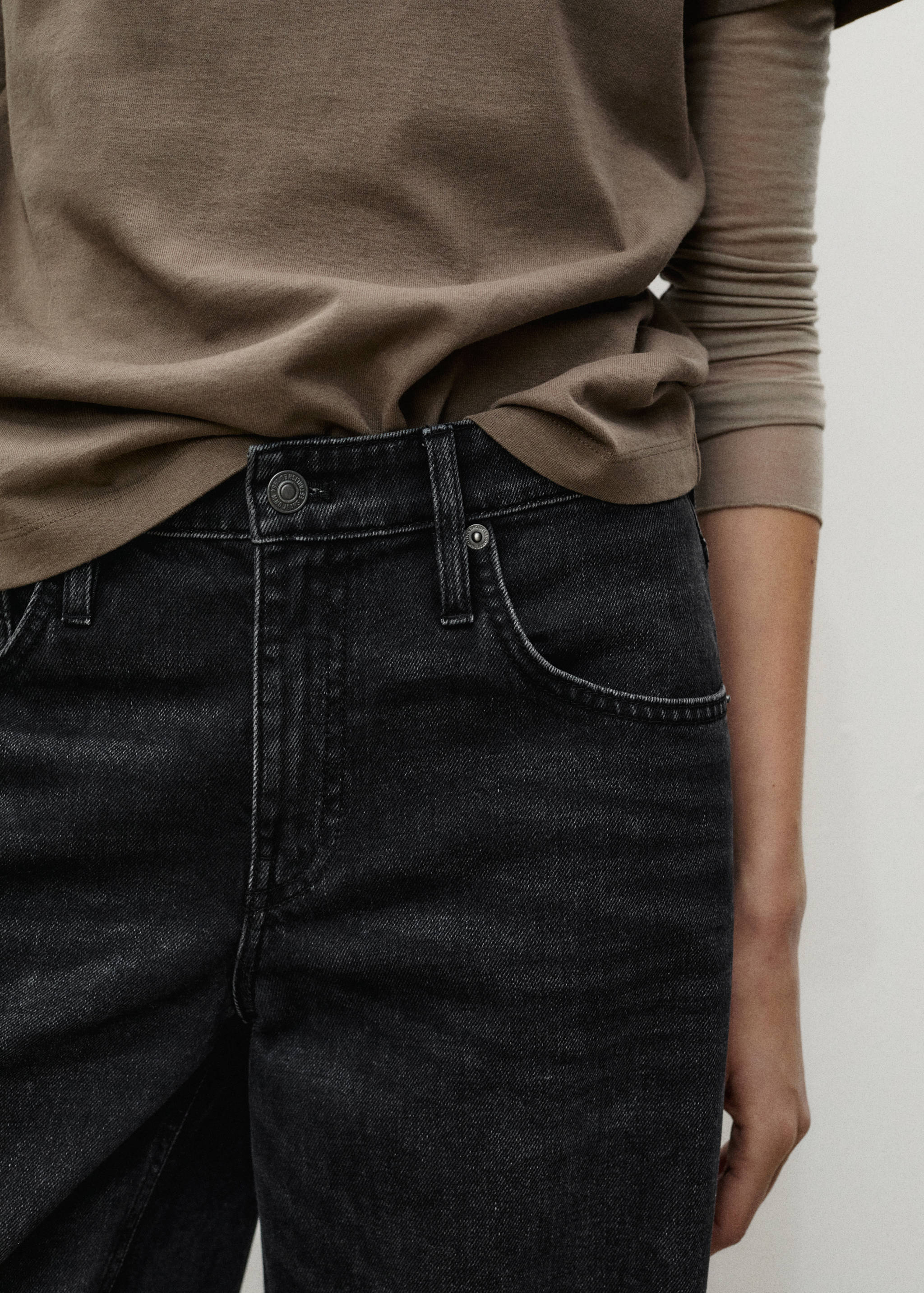 Jeans wide leg tiro bajo - Detalle del artículo 3