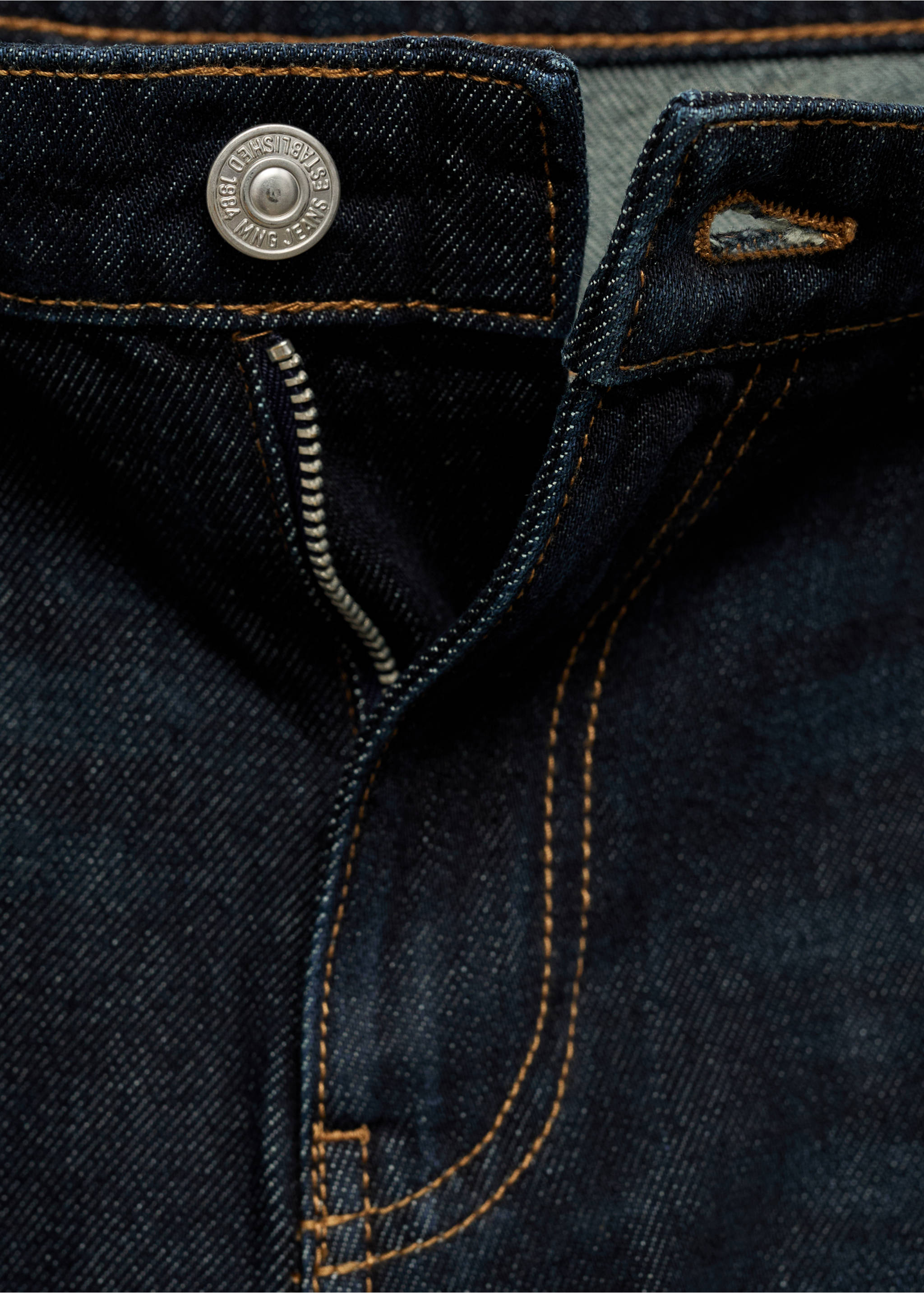 Low-rise rinse-wash wide leg jeans - Details of the article 0, Open Blue. Ref: 87033278-00.