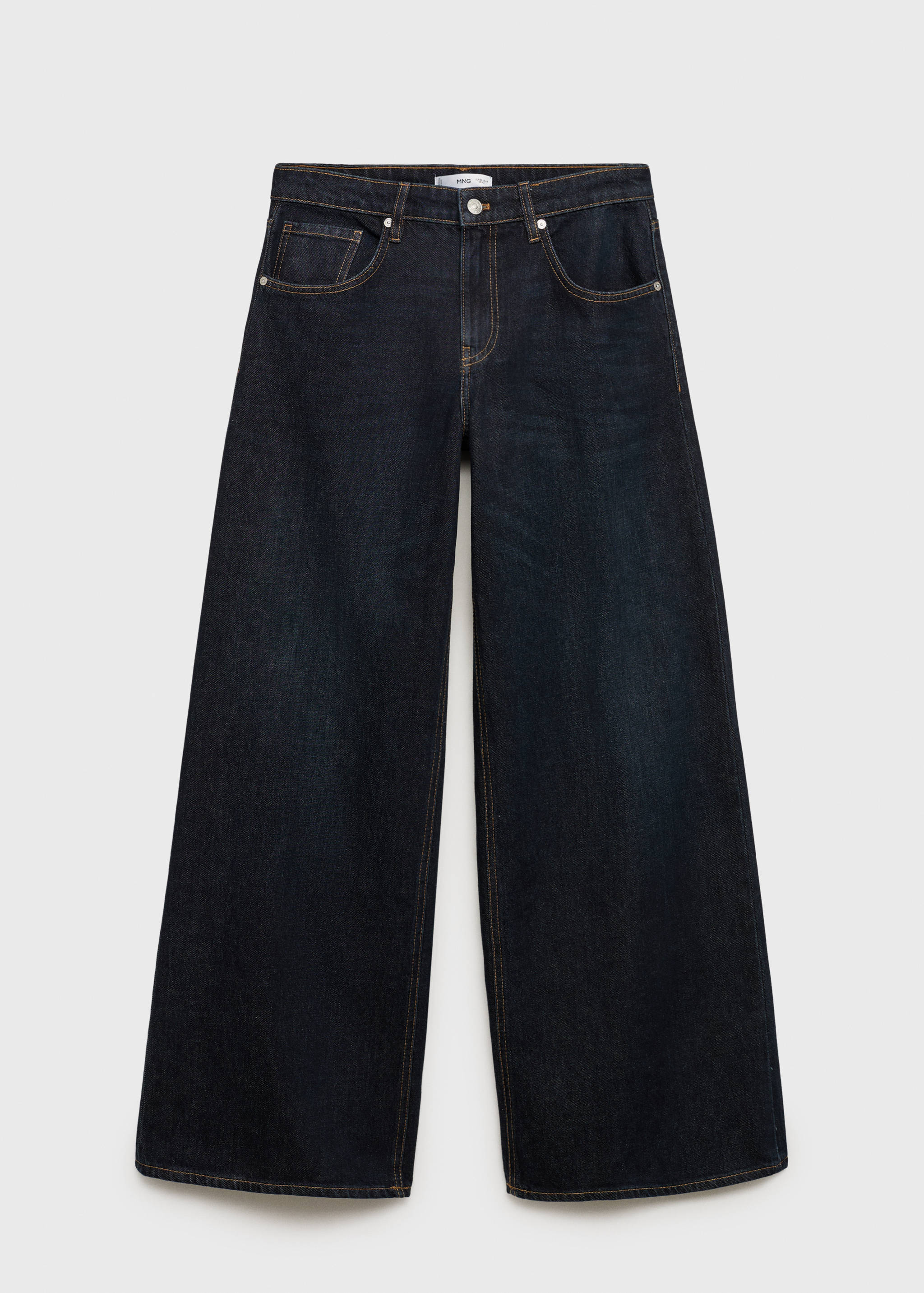 Jeans wideleg vita bassa rinse wash - Articolo senza modello