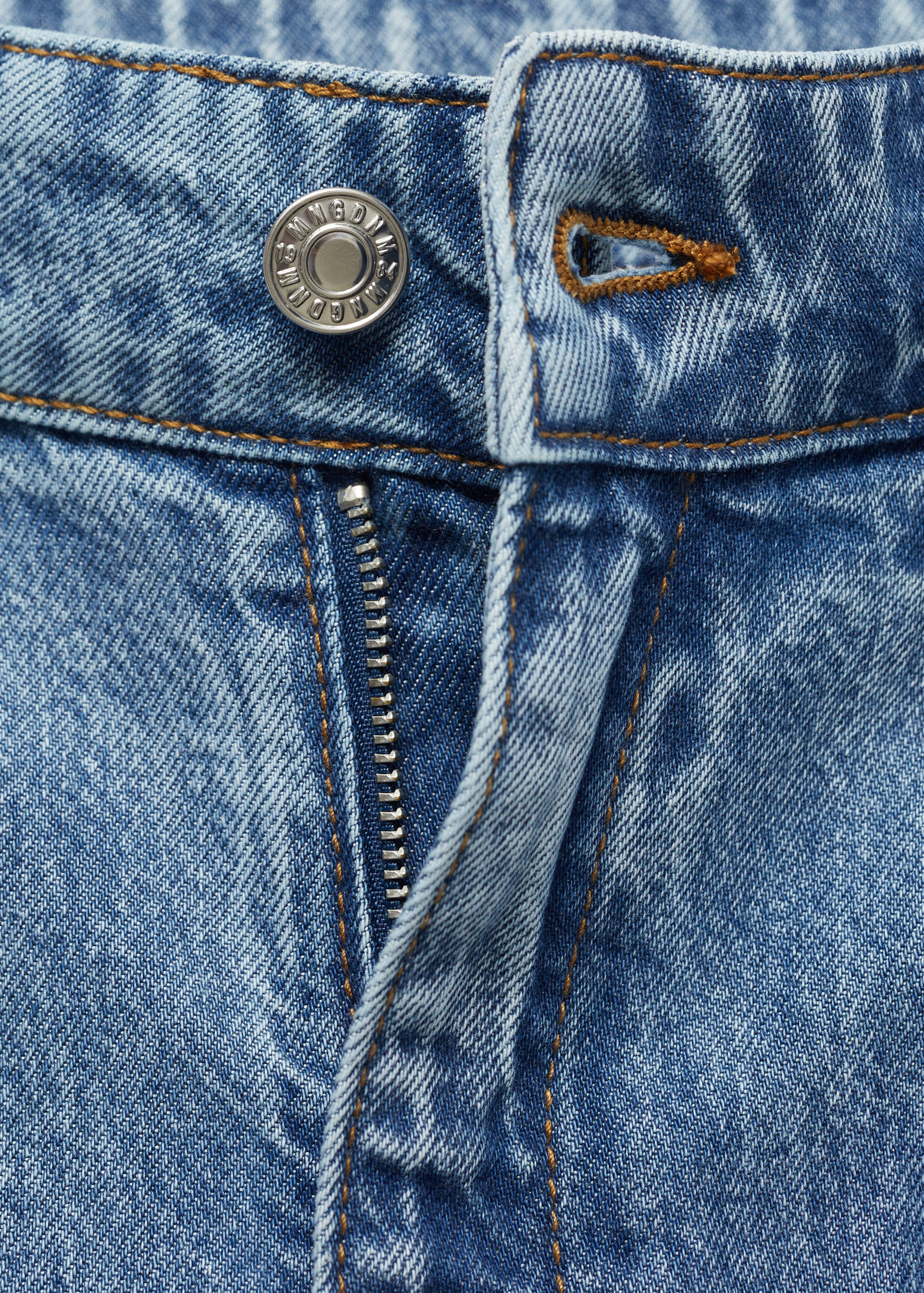 Wide leg pleated jeans - Details of the article 8