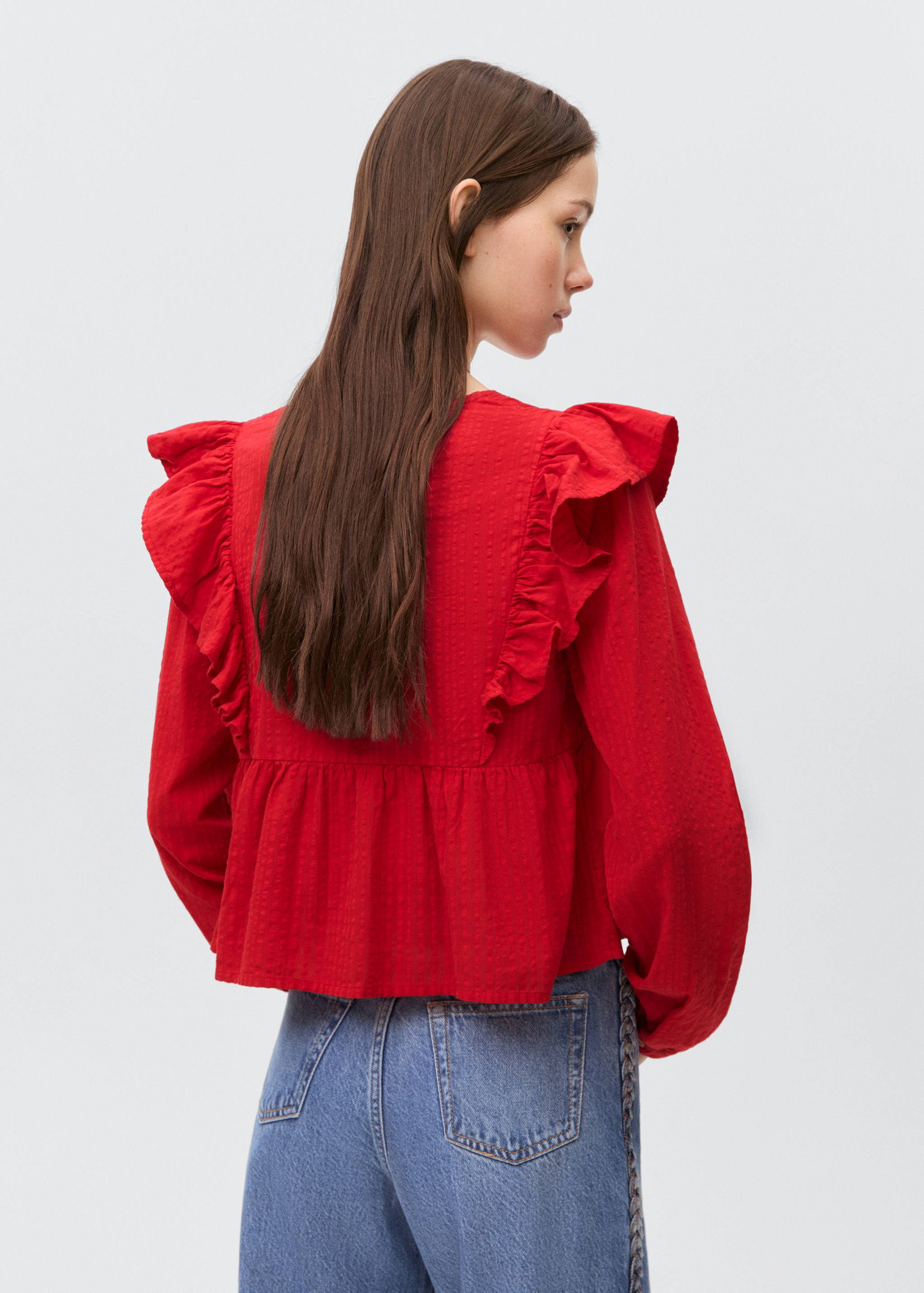 Blusa folho ombro - Verso do artigo