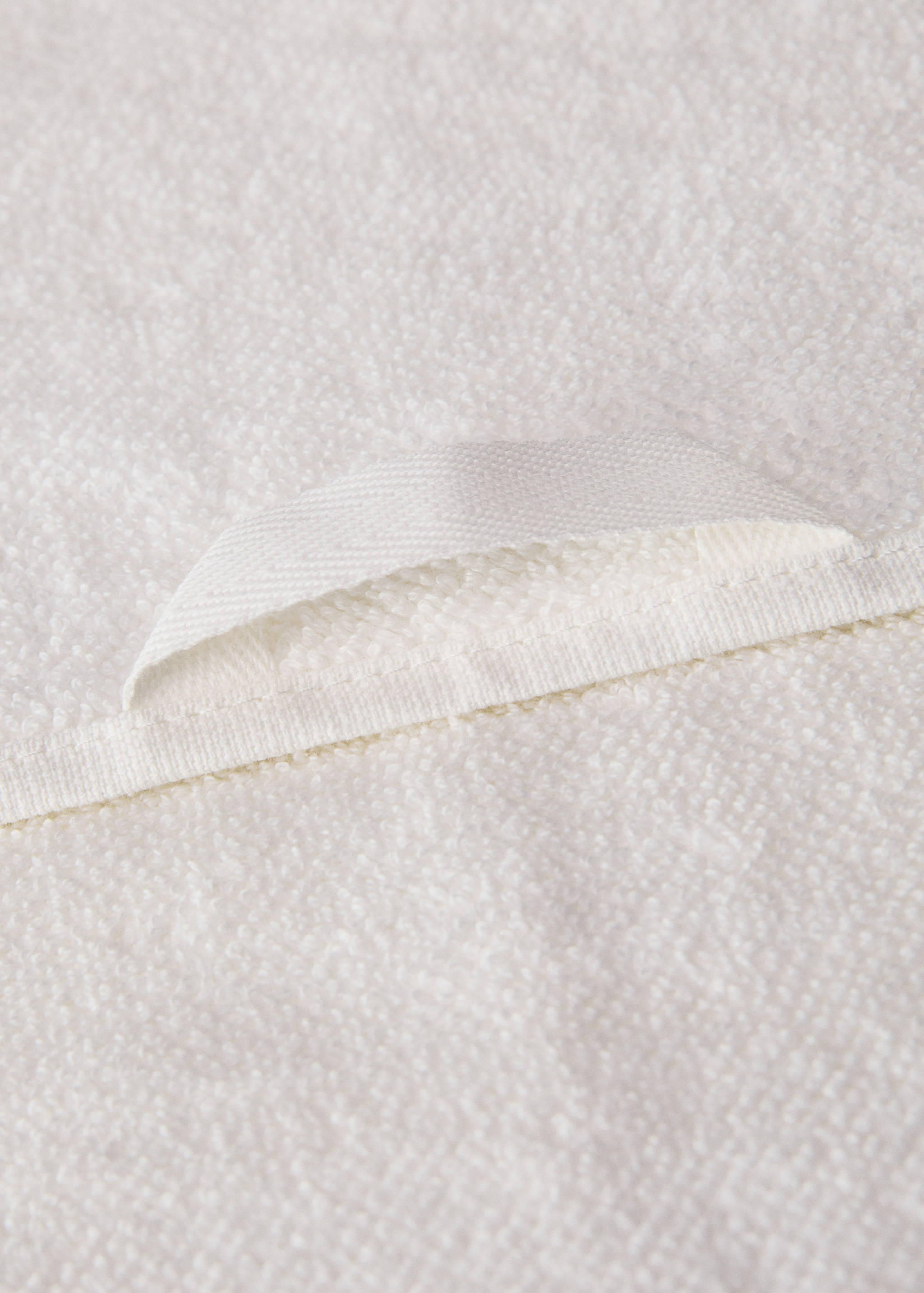 Serviette invité bordure gaufrée à franges - Détail de l'article 1