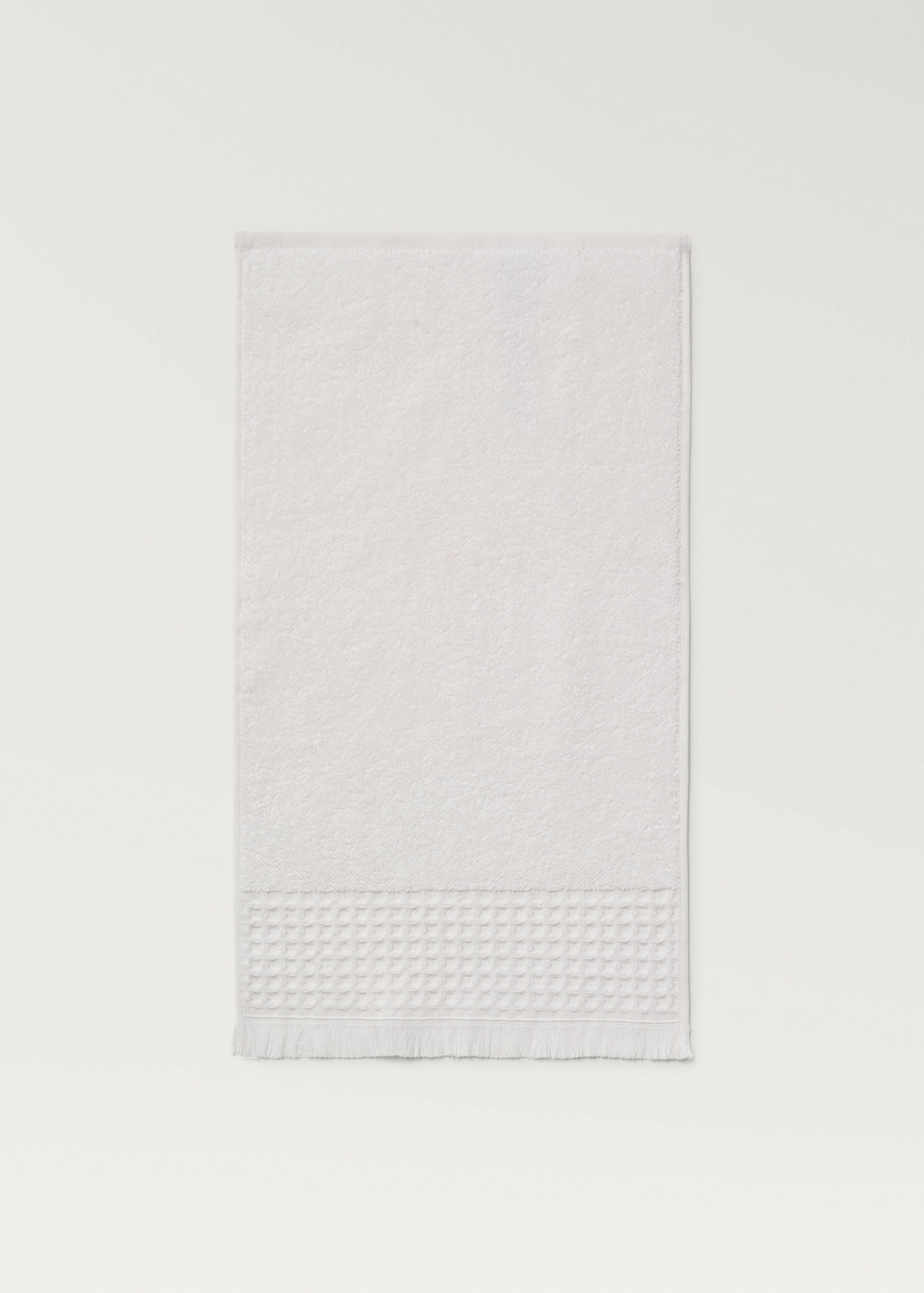 Serviette invité bordure gaufrée à franges - Détail de l'article 4