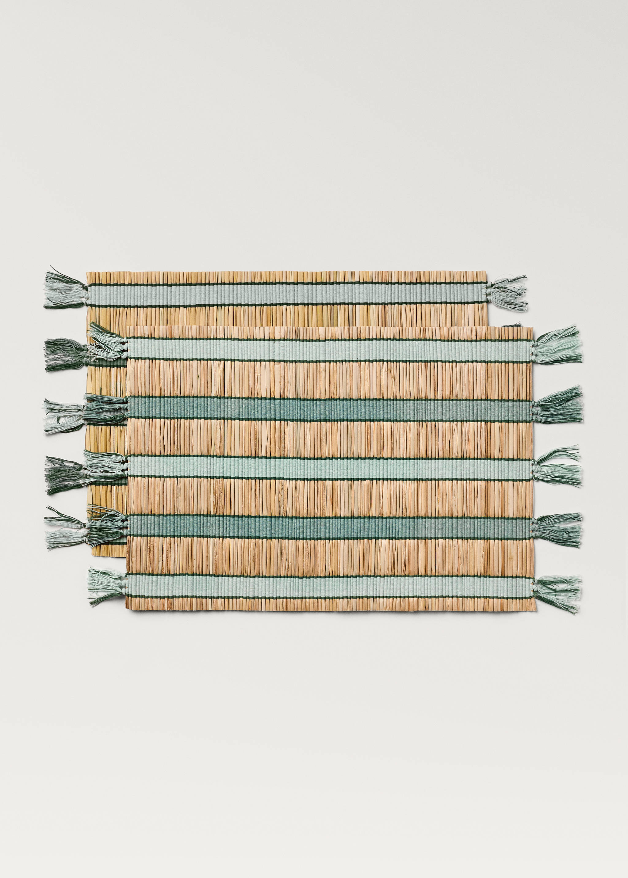 Striped raffia placemats - Article without model