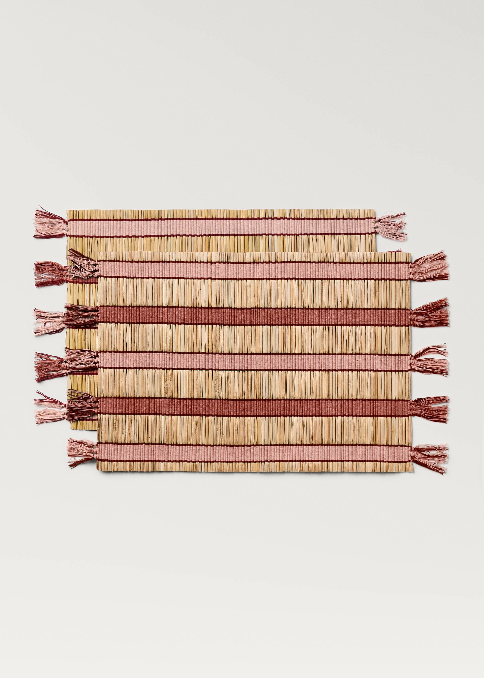 Striped raffia placemats - Article without model