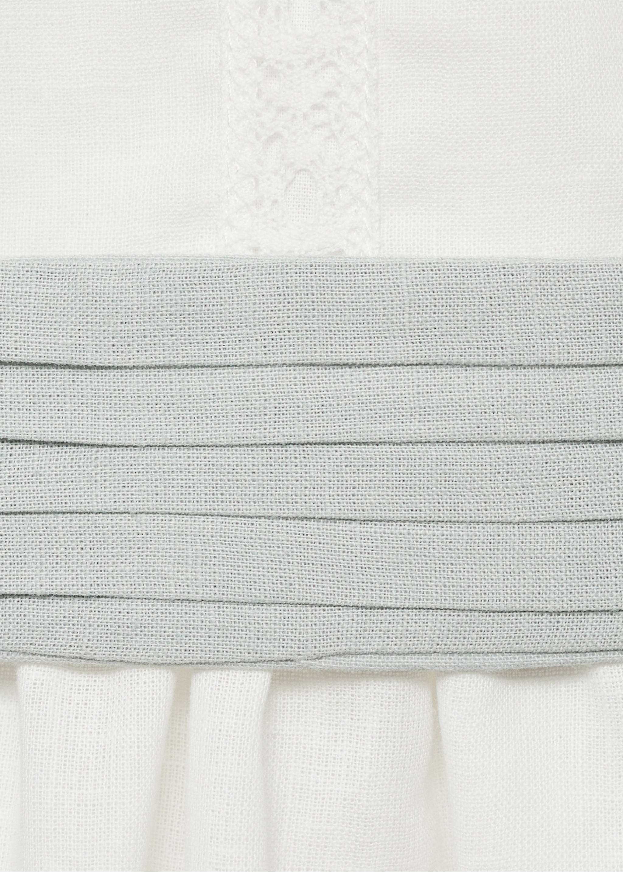 Robe lin nœud - Détail de l'article 8, Blanc. Ref: 87033634-00.