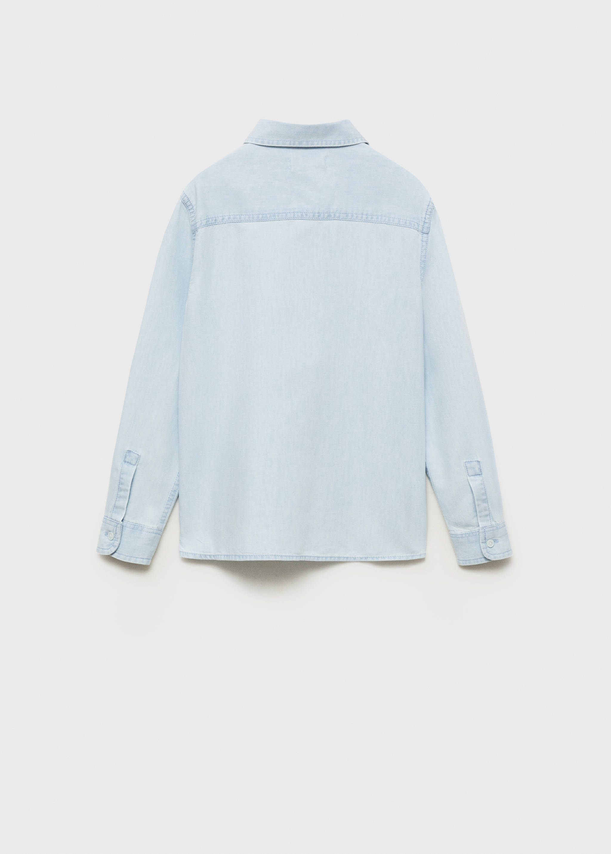 Slim-fit denim shirt - Reverse of the article