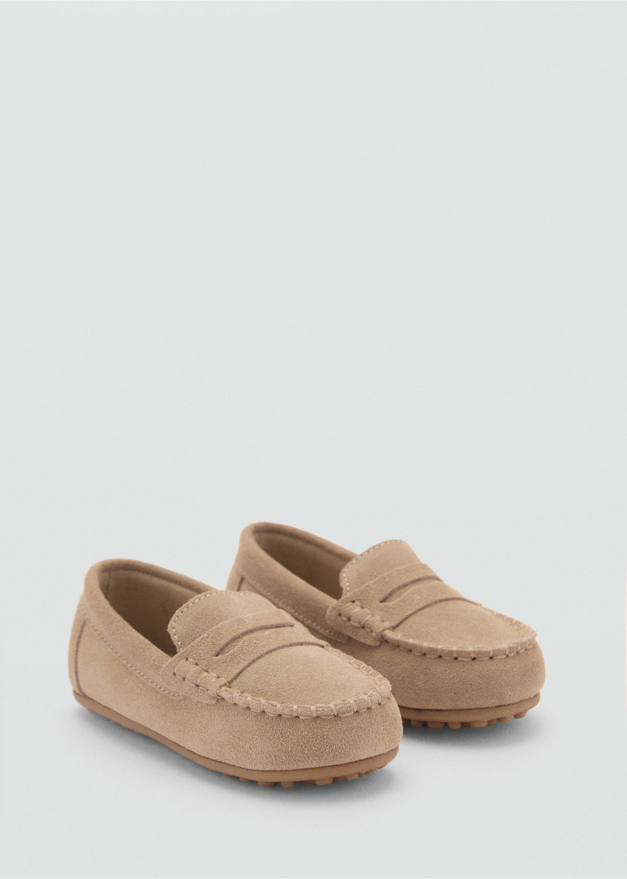 Mocassins pell girada - Pla mig, Sorra. Ref: 87033641-00.