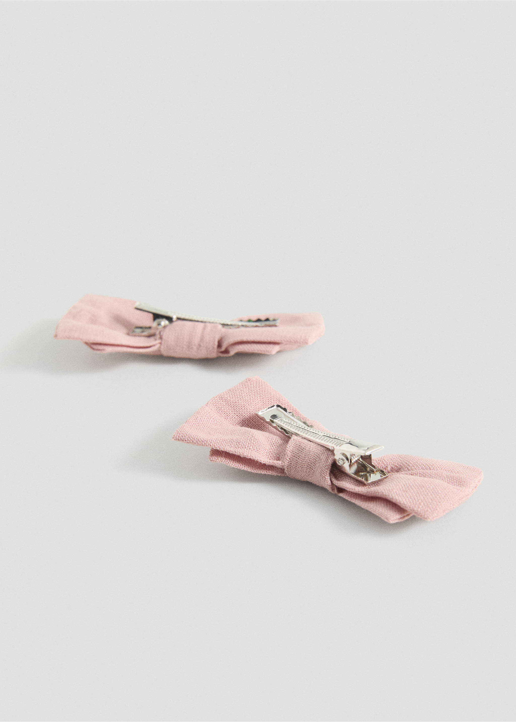 Pack of 2 linen loop pins - Medium plane, Pale Pink. Ref: 87033643-00.
