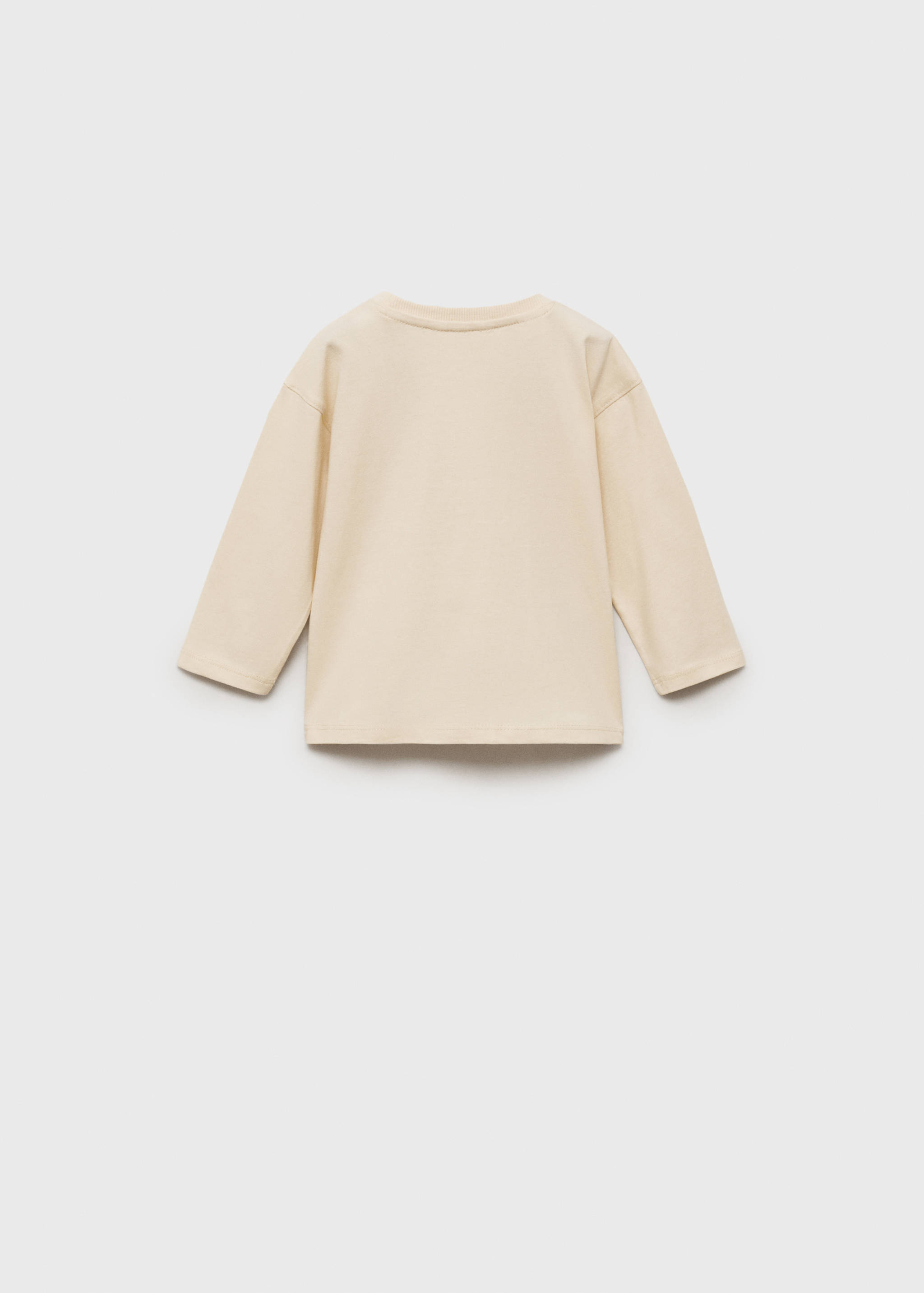 Embossed message t-shirt - Reverse of the article