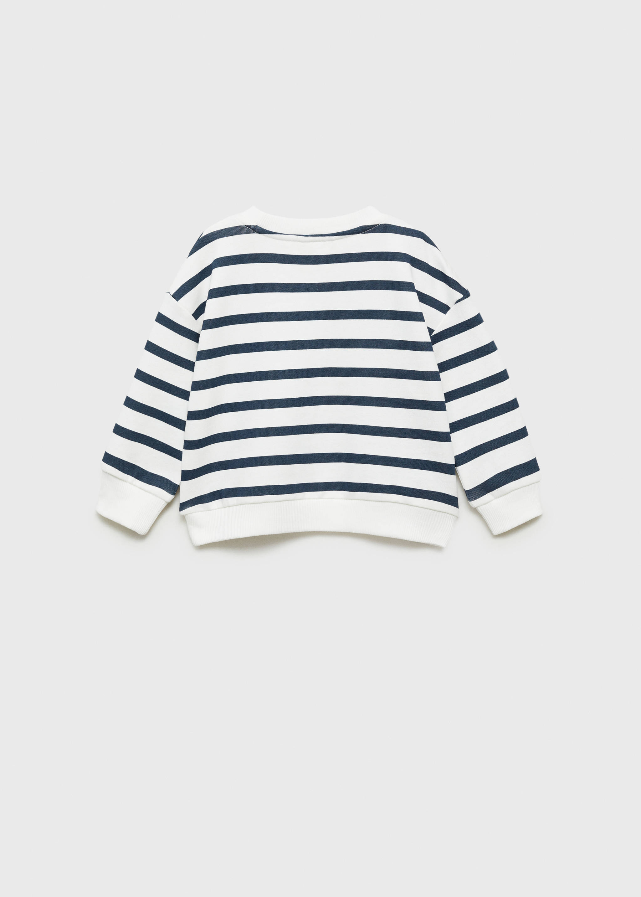 Sudadera rayas mensaje - Reverso del artículo