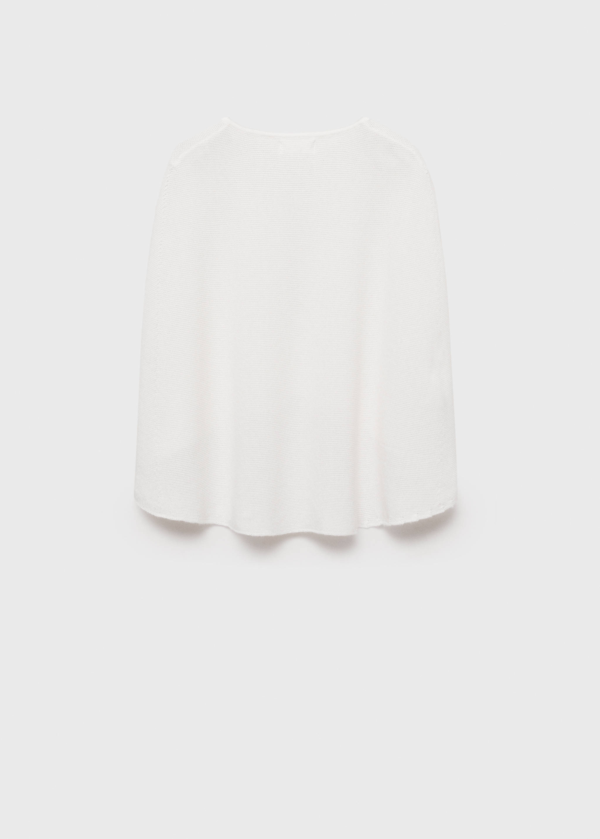 Cotton knit cape - Reverse of the article