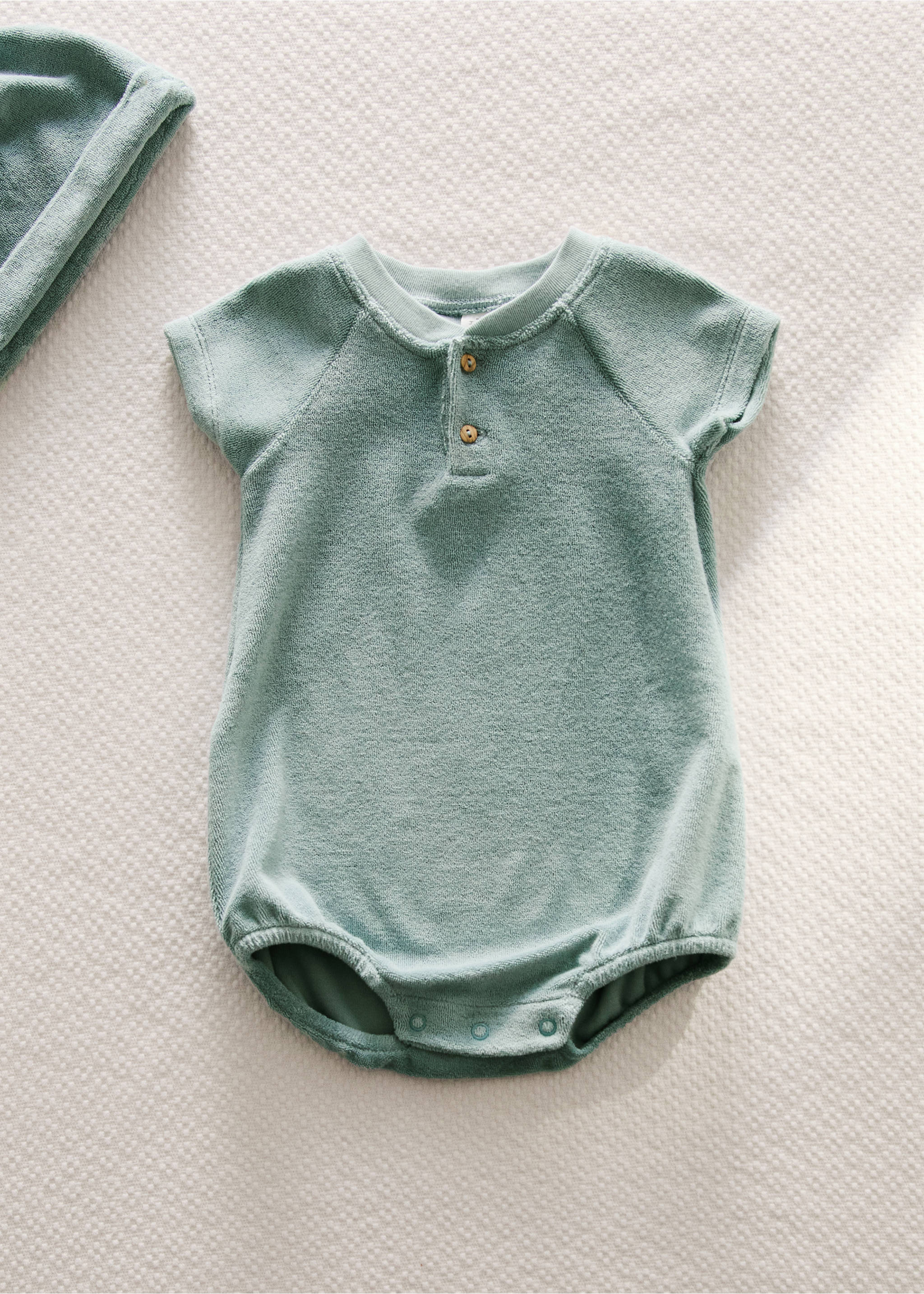 Terry pyjama body - General plane, Mint Green. Ref: 87033656-00.