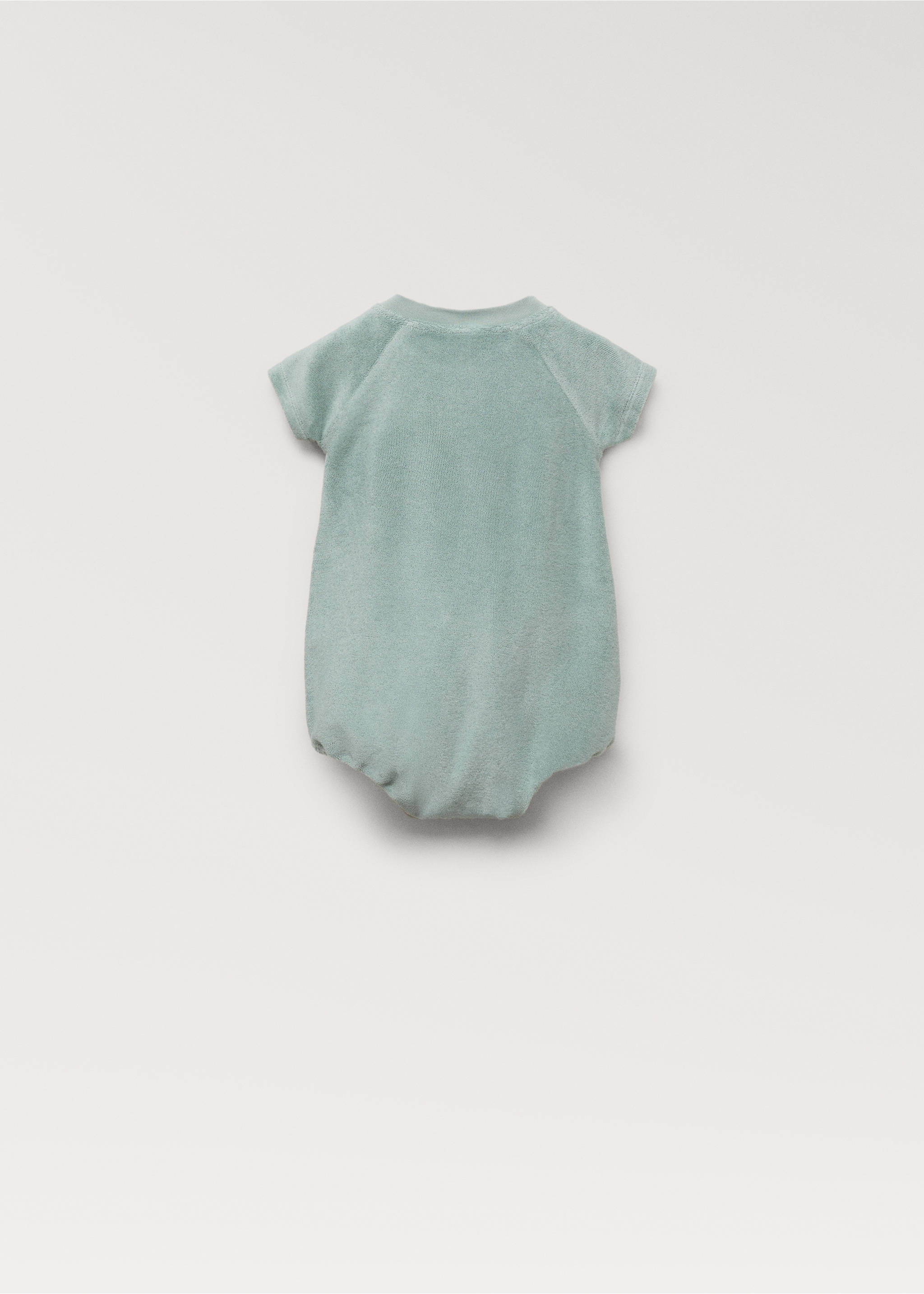 Terry pyjama body - Details of the article 1, Mint Green. Ref: 87033656-00.