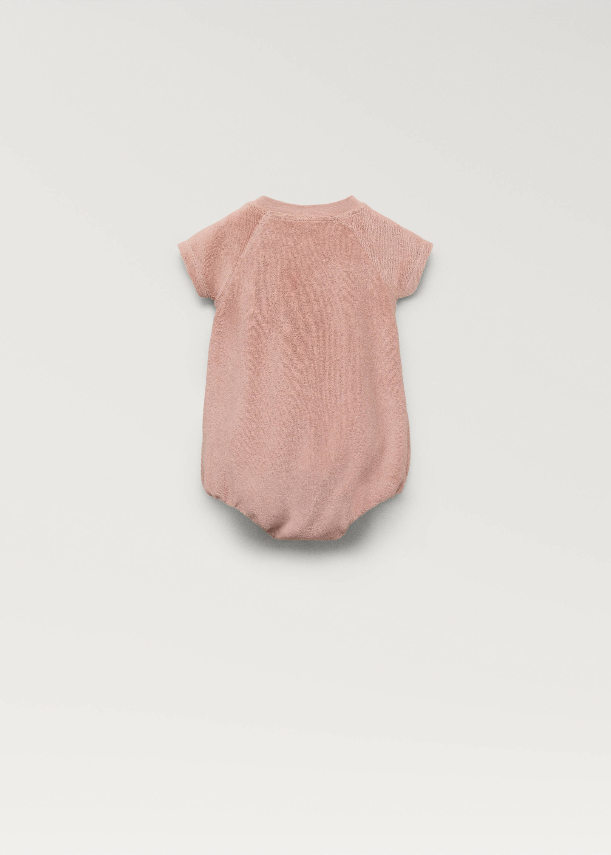 Terry pyjama body - Details of the article 1, Pink. Ref: 87033656-00.