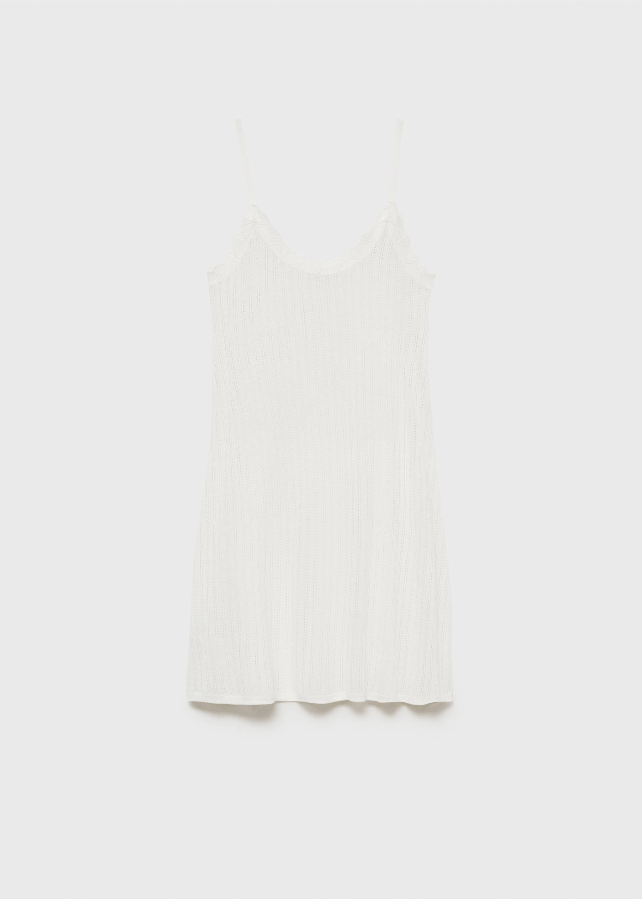 Nachthemd mit Lochmusterdetail - Artikel ohne Model, Weiß. Ref: 87034066-00.