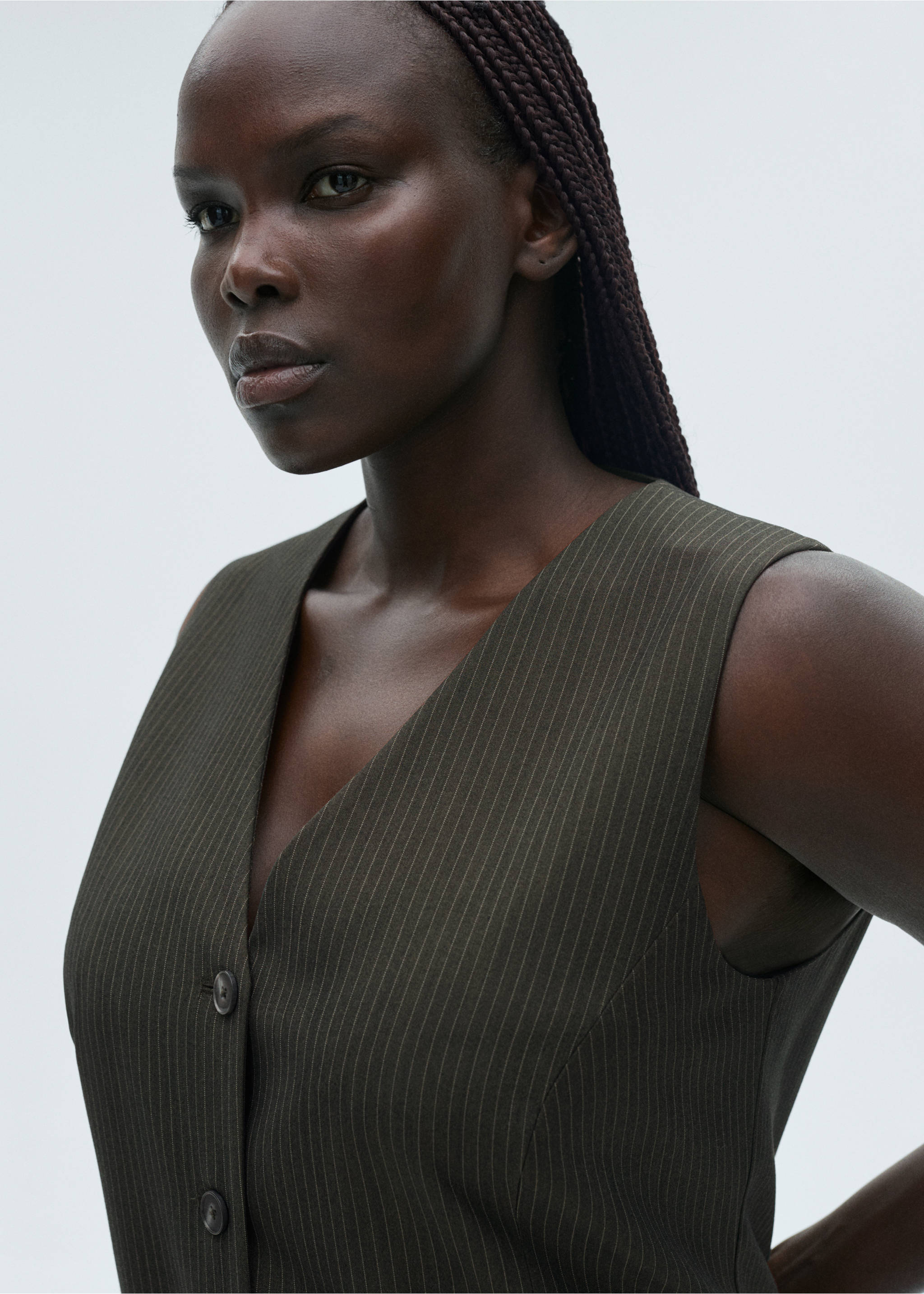 Mono raya diplomática cinturón - Detalle del artículo 4, Verde billar. Ref: 87034069-00.