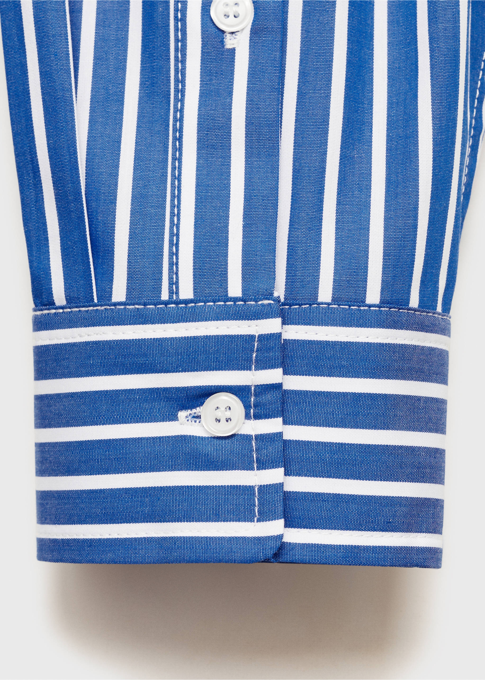 Combined striped shirt - Details of the article 0, Blue. Ref: 87034070-00.