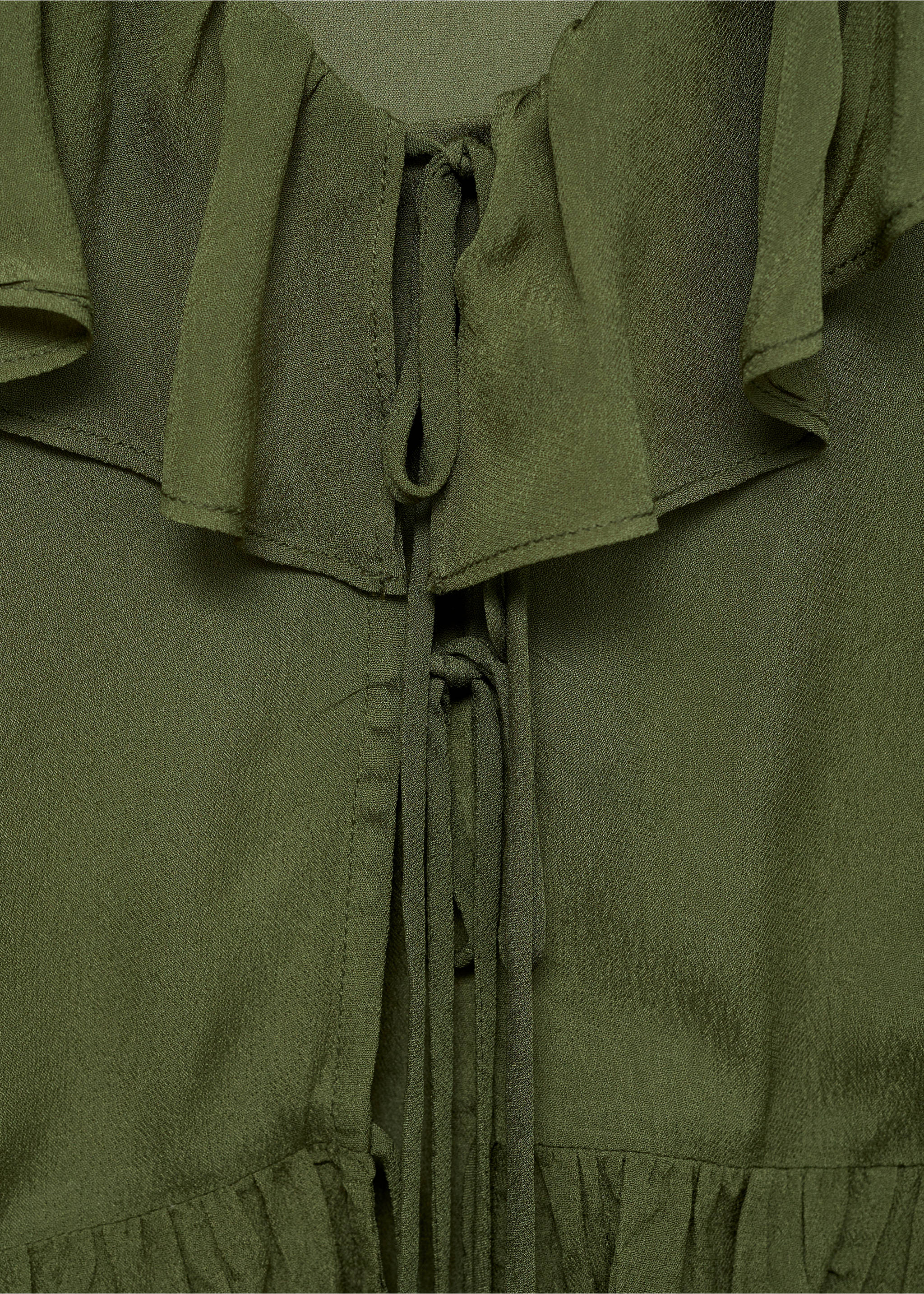 Rüschenbluse - Detail des Artikels 8, Khaki. Ref: 87034073-00.