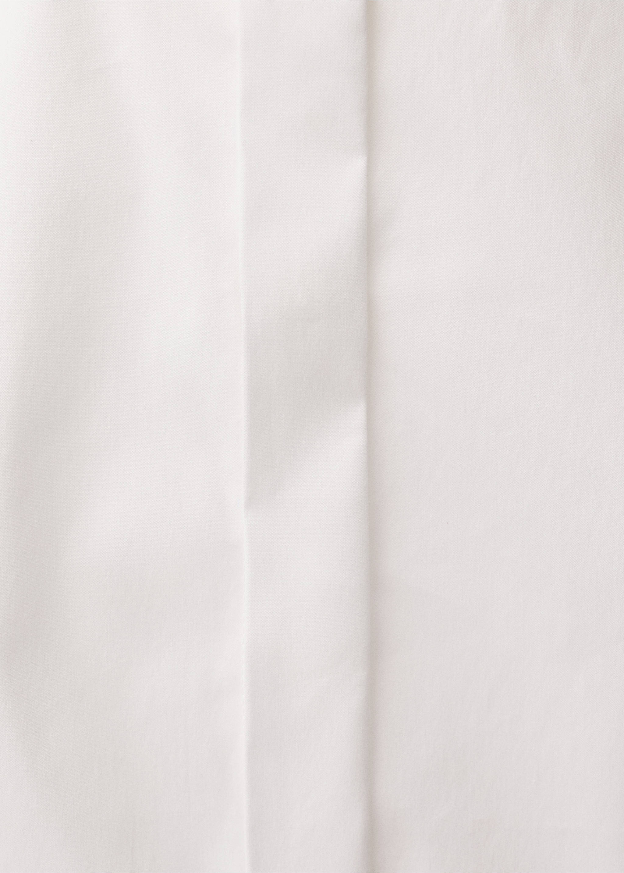 Slim-fit poplin shirt - Details of the article 0, Off White. Ref: 87034082-00.