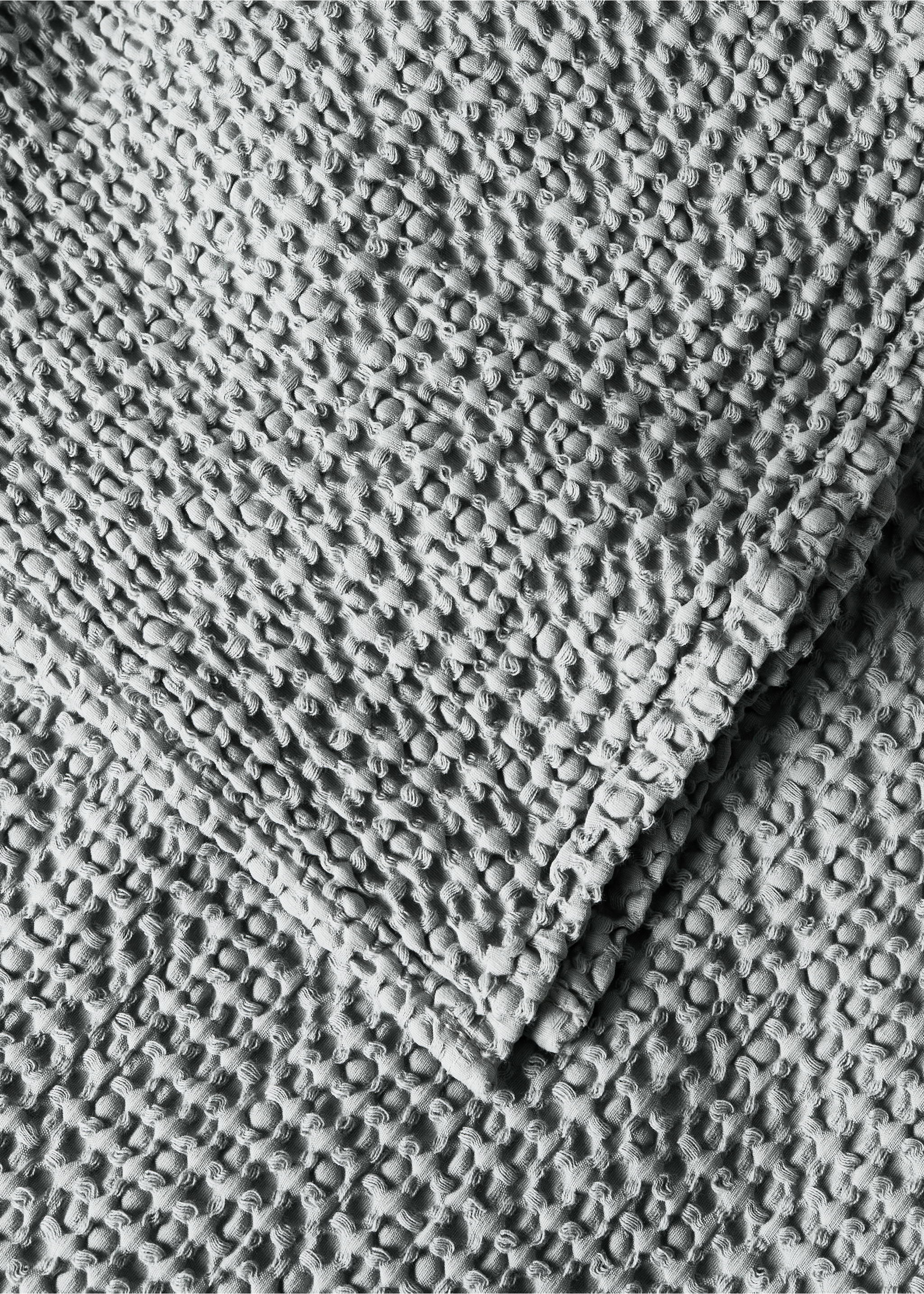 Trapunta culla cotone garment-dyed waffle - Dettaglio dell'articolo 2, Grigio. Ref: 87034084-00.