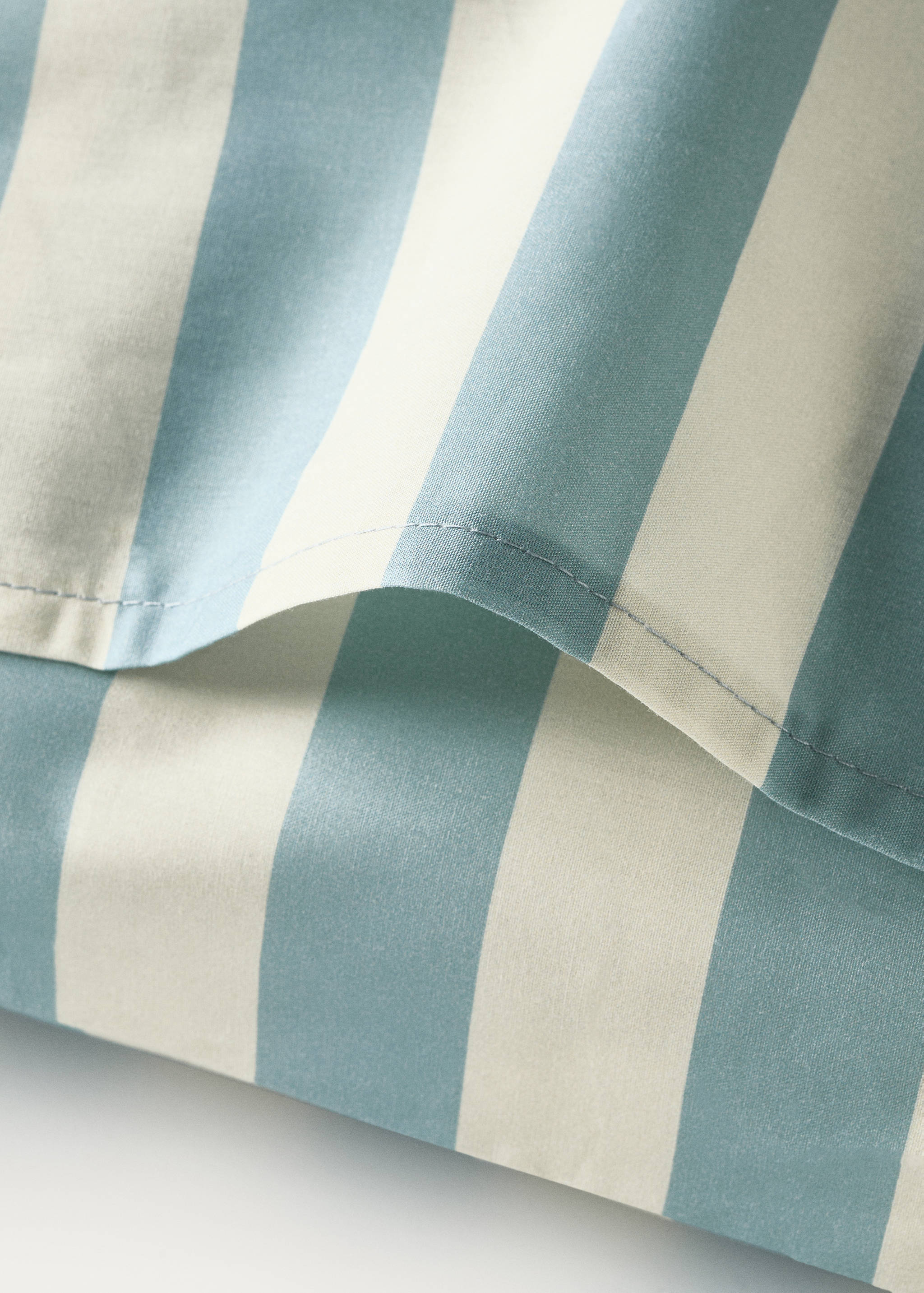 Kinderkissenbezug Baumwollperkal breite Streifen 60x60 cm - Detail des Artikels 2