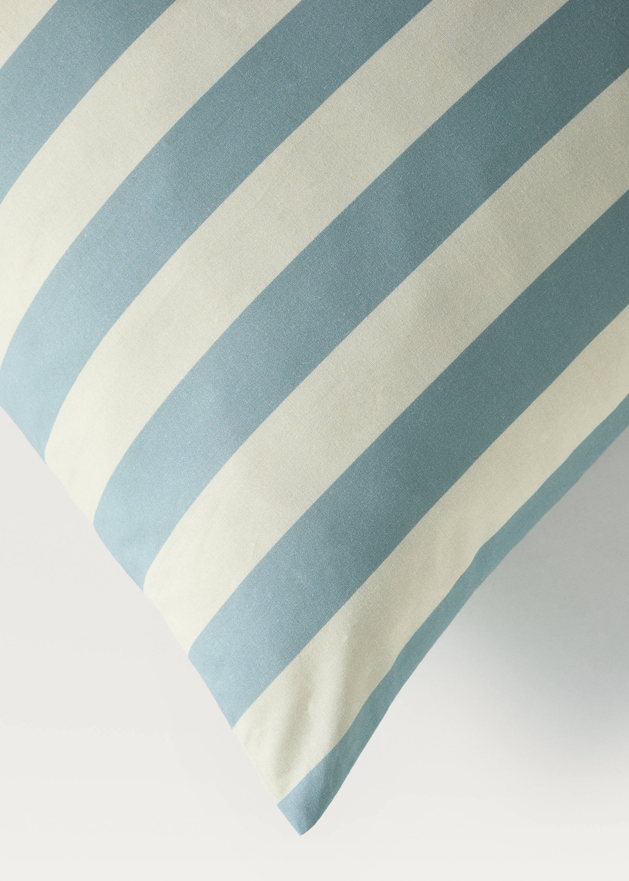 Kinderkissenbezug Baumwollperkal breite Streifen 60x60 cm - Detail des Artikels 3