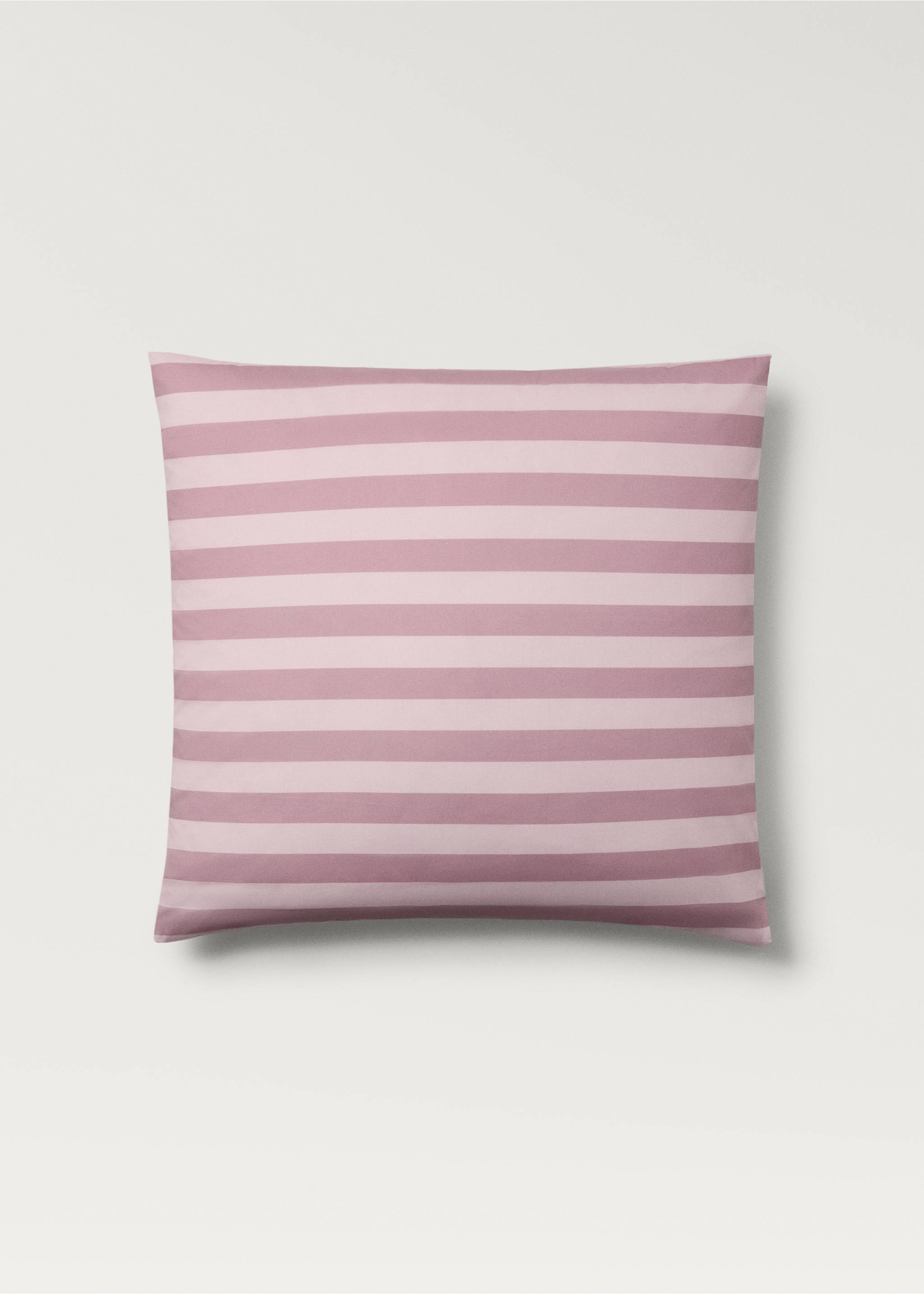 Kinderkissenbezug Baumwollperkal breite Streifen 60x60 cm - Artikel ohne Model, Rosa. Ref: 87034088-00.