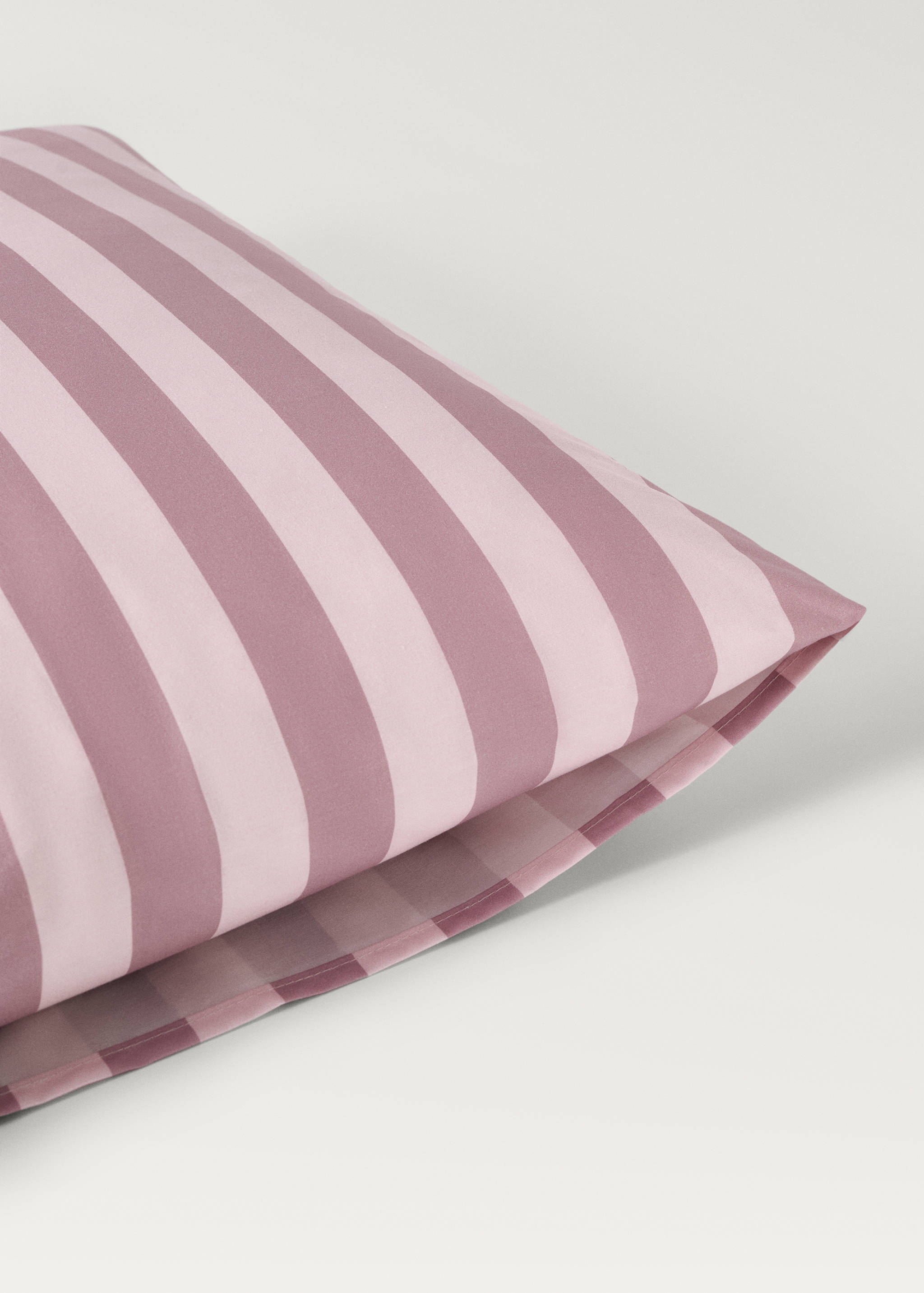 Kinderkissenbezug Baumwollperkal breite Streifen 60x60 cm - Detail des Artikels 1