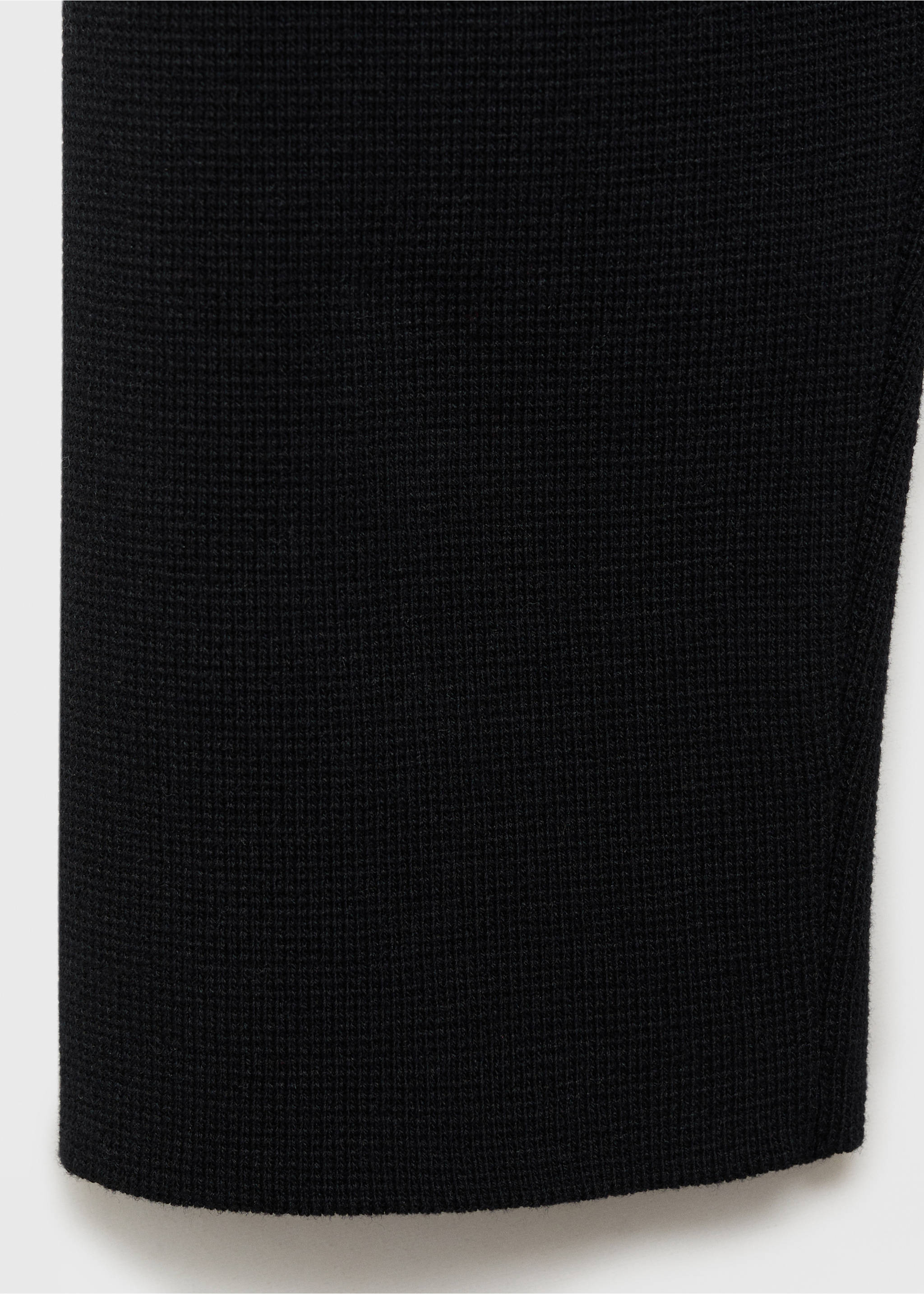 Jacket with jewel-button strip collar - Details of the article 0, Black. Ref: 87034090-00.