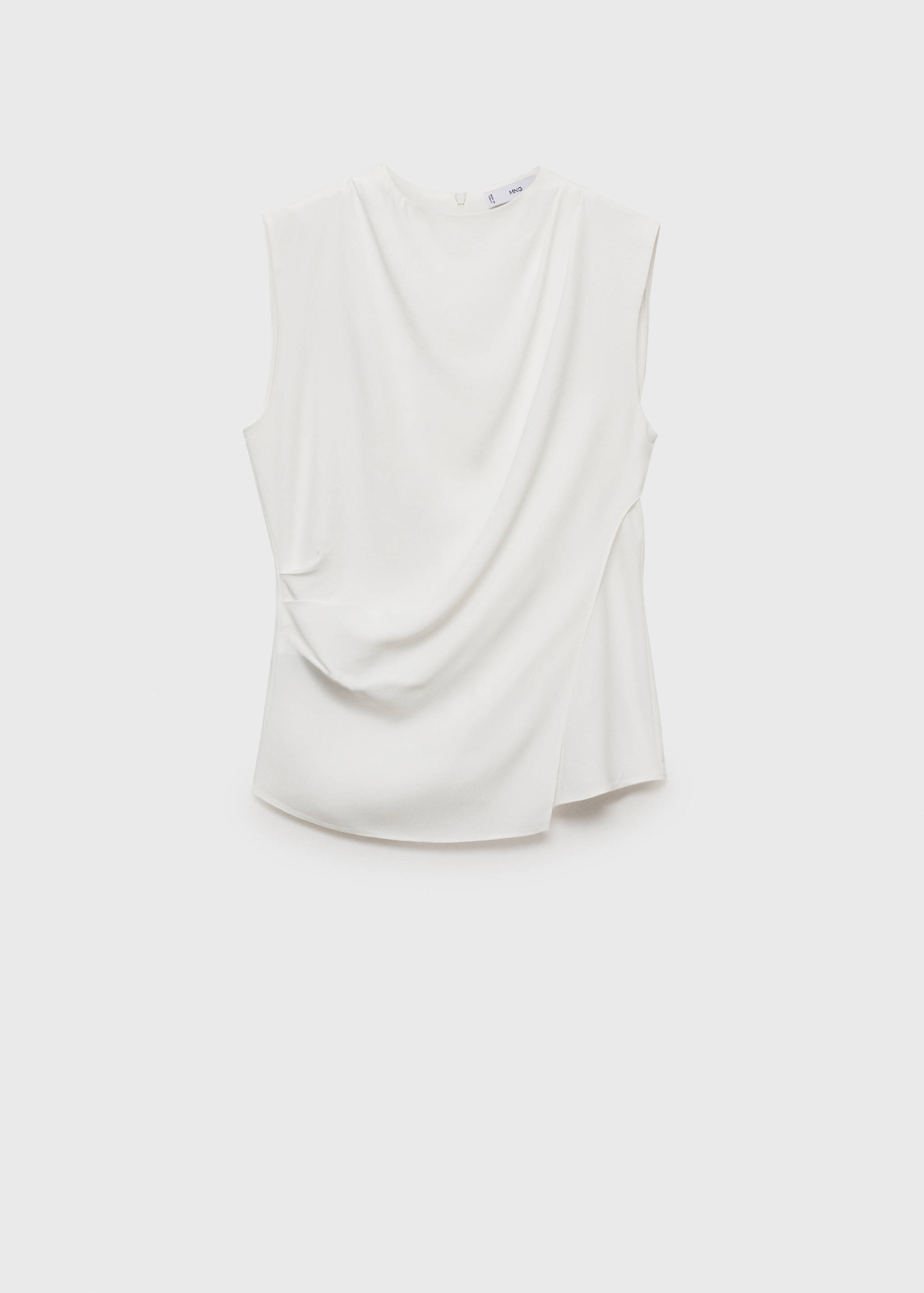 Sleeveless draped blouse - Article without model