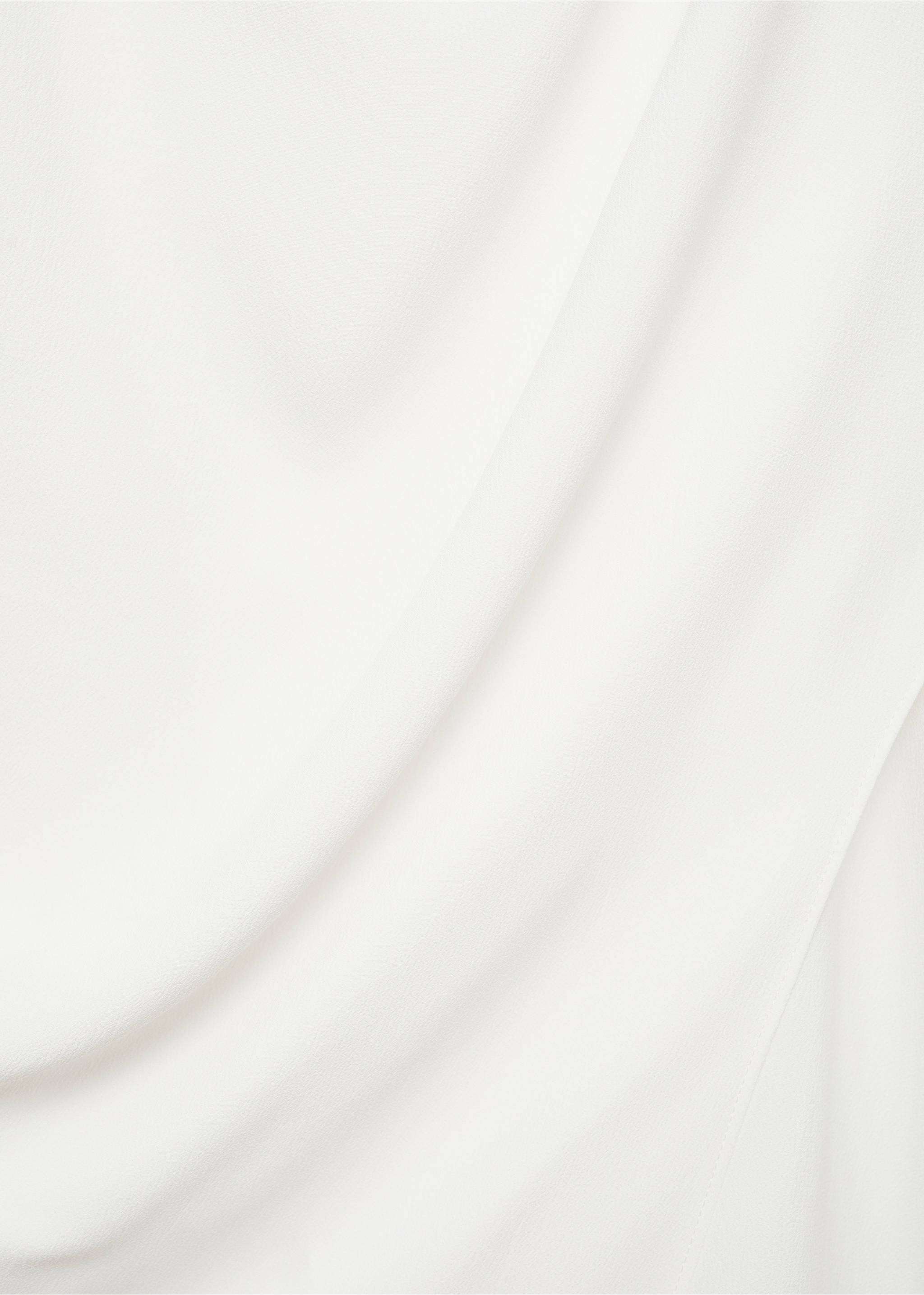 Sleeveless draped blouse - Details of the article 8, Off White. Ref: 87034092-00.