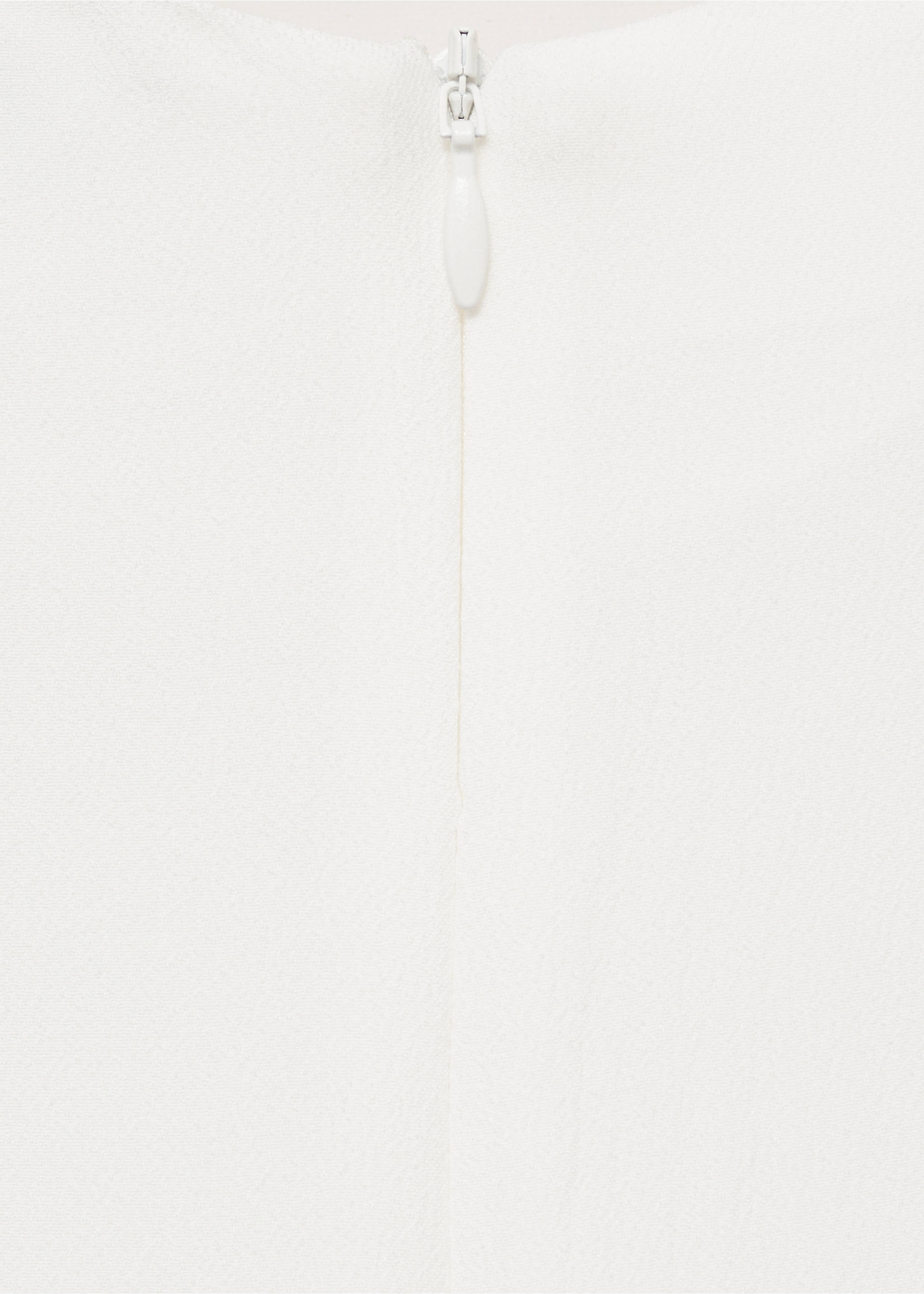Sleeveless draped blouse - Details of the article 0, Off White. Ref: 87034092-00.