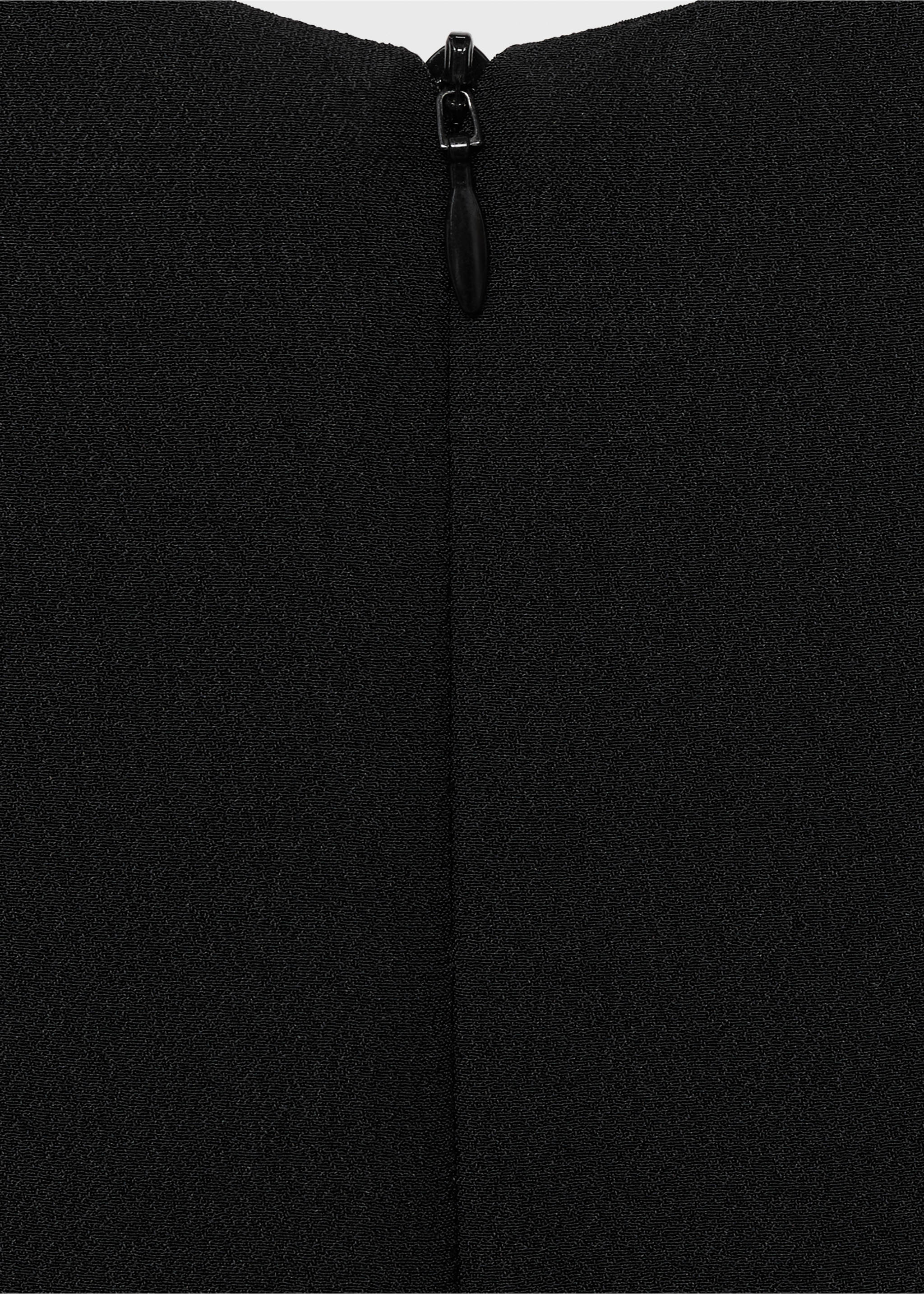 Sleeveless draped blouse - Details of the article 0, Black. Ref: 87034092-00.