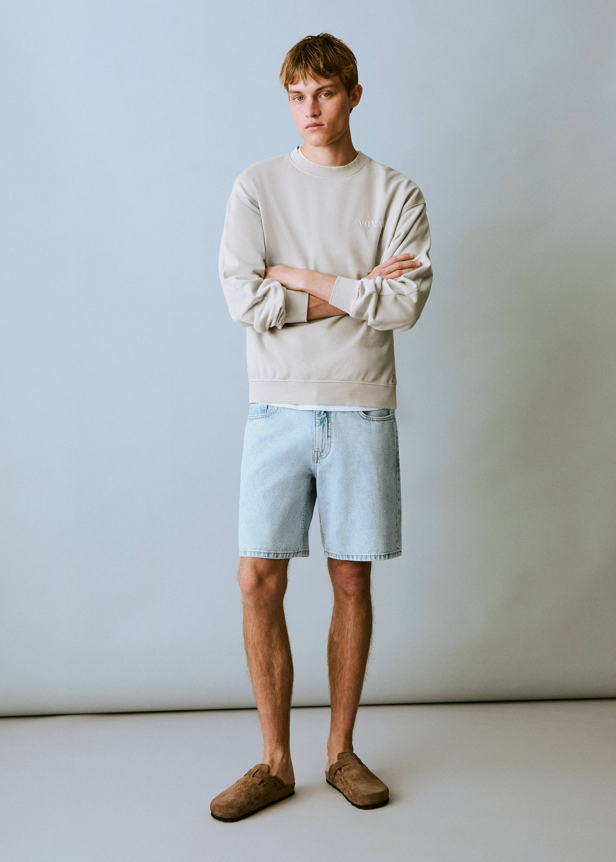 Sweater coton message - Plan général