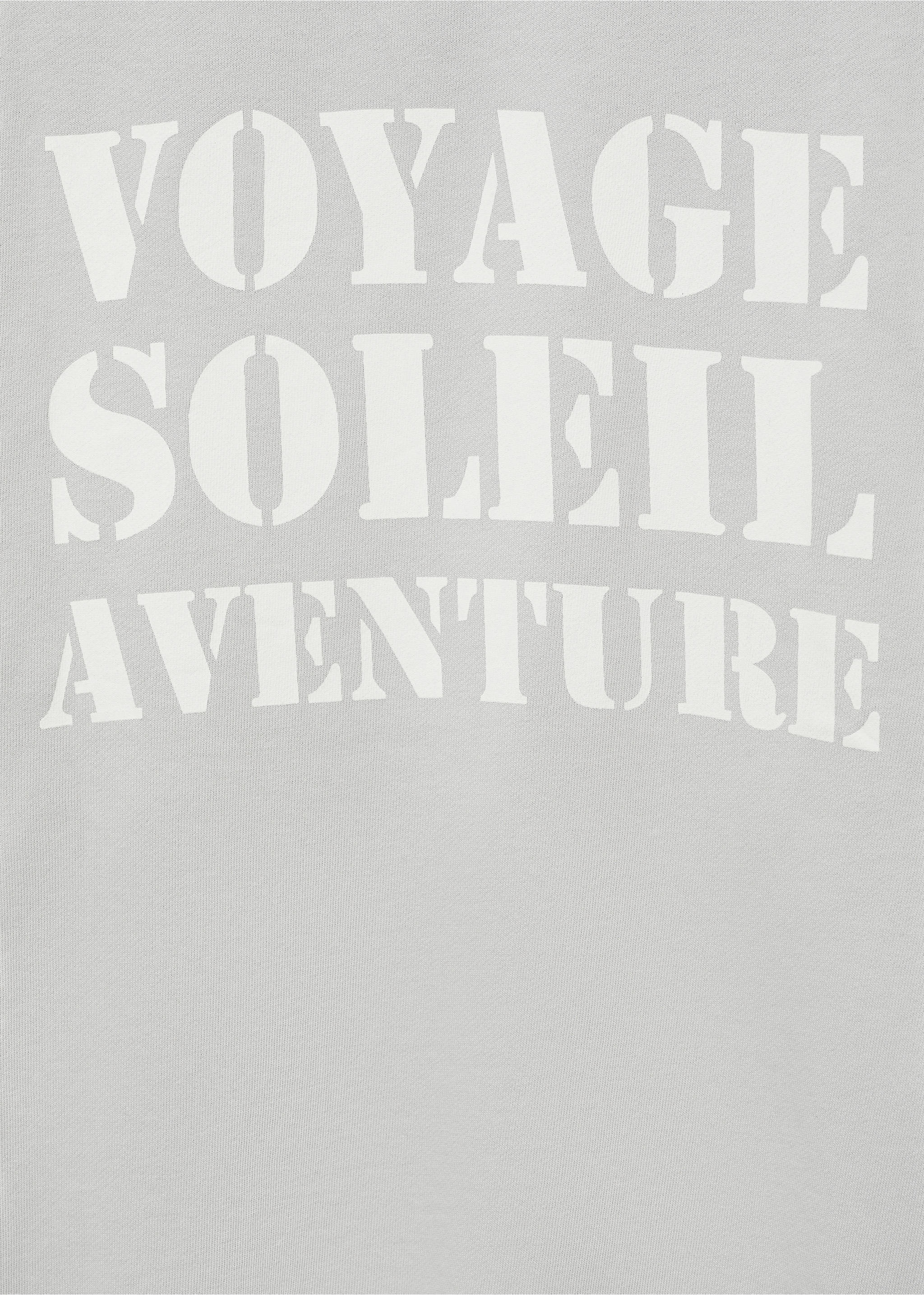 Sudadera algodón mensaje - Detalle del artículo 0, Gris. Ref: 87034094-00.