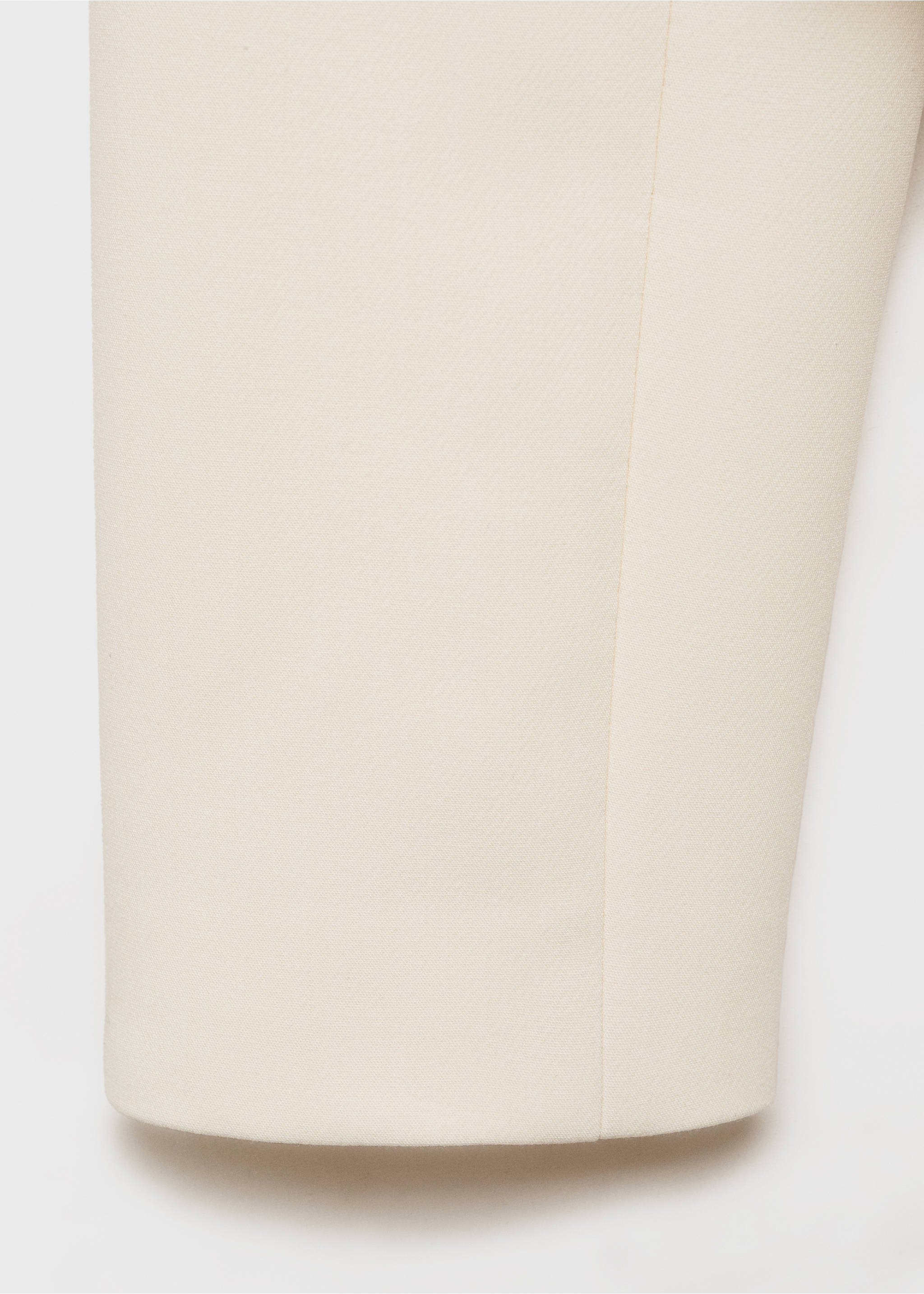 Strip-neck cropped jacket - Details of the article 0, Ecru. Ref: 87034095-00.